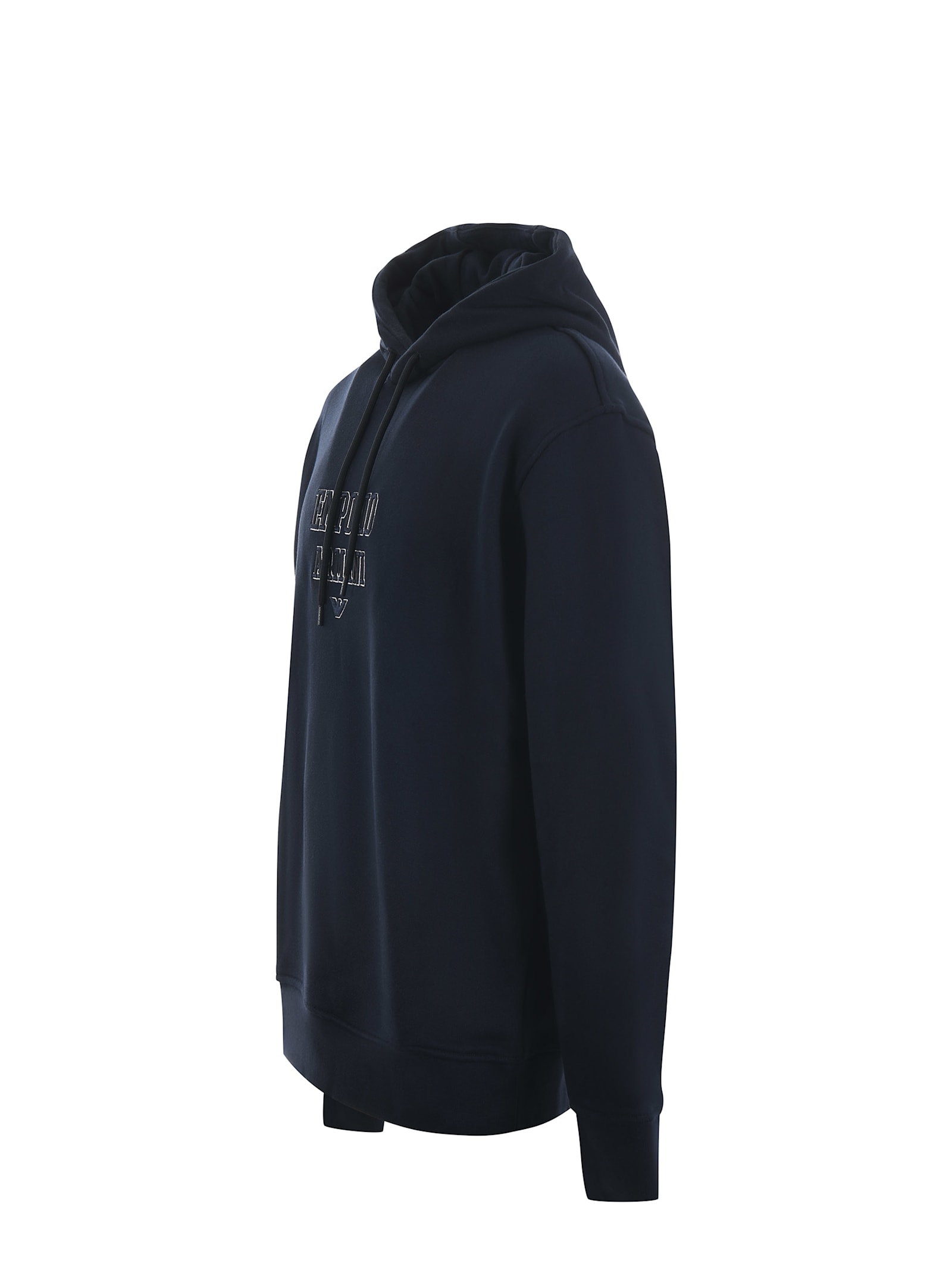 Shop Emporio Armani Cotton Sweatshirt. In Blue