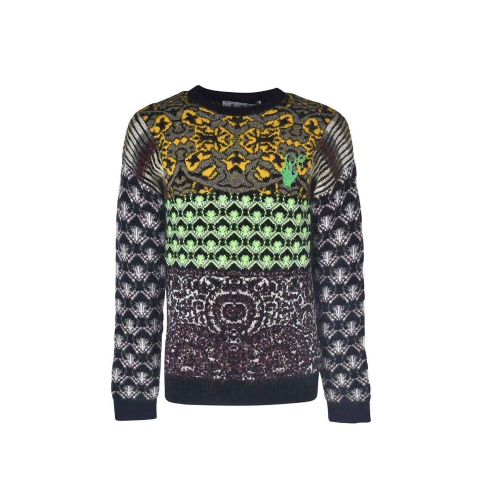 Shop Off-white Persian Fantasy Sweater In Black