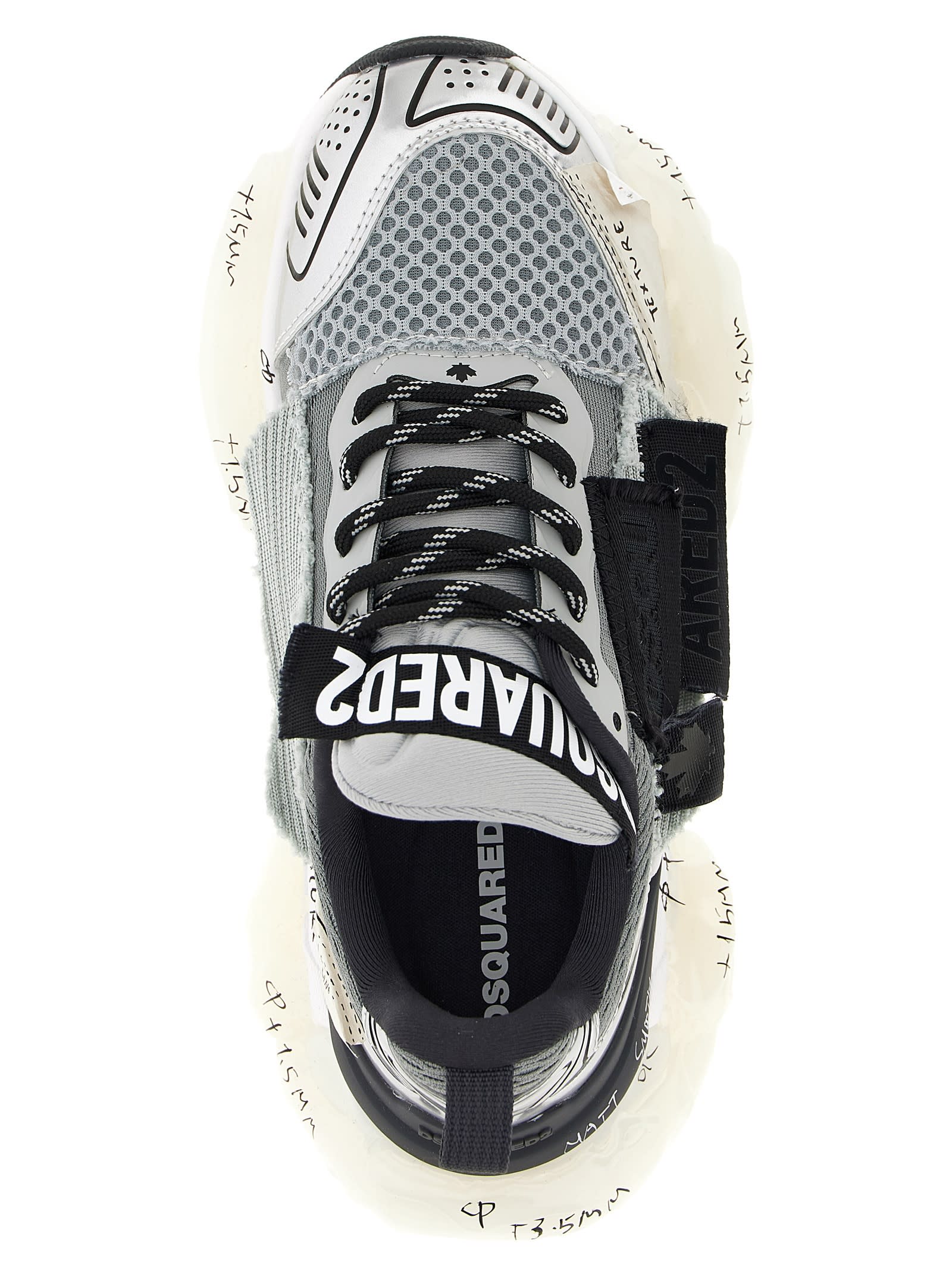 Dsquared2 Faster Sneakers Gray In Gray