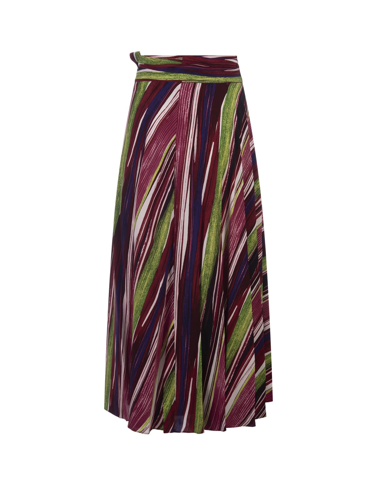 Shop Diane Von Furstenberg Rebekah Skirt In Reeds Pink