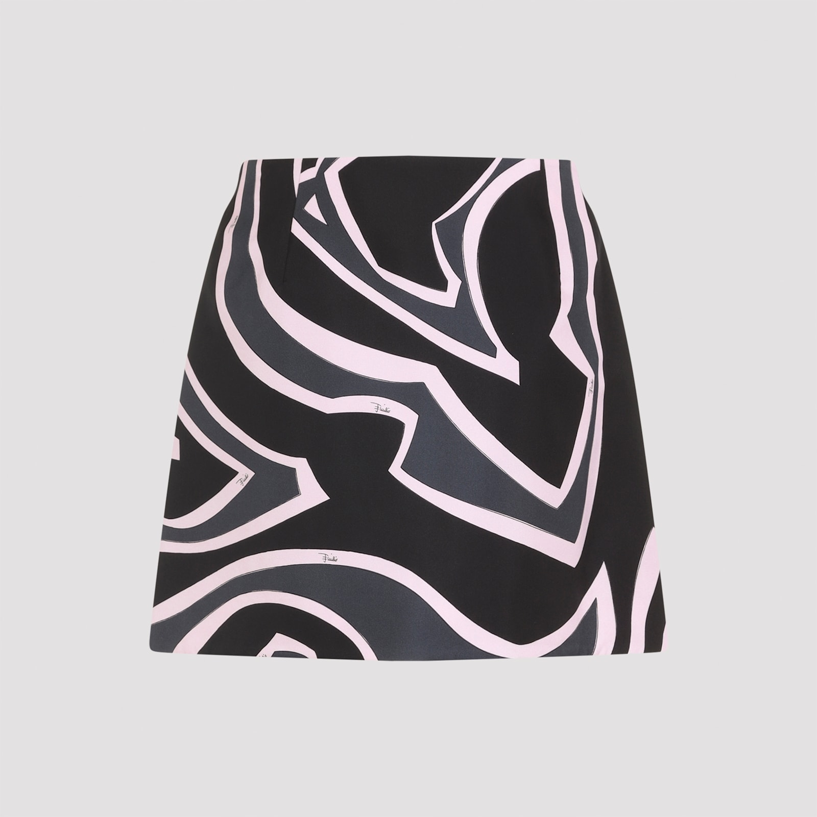 Pucci High Waist Abstract Pattern Mini Skirt In Multi
