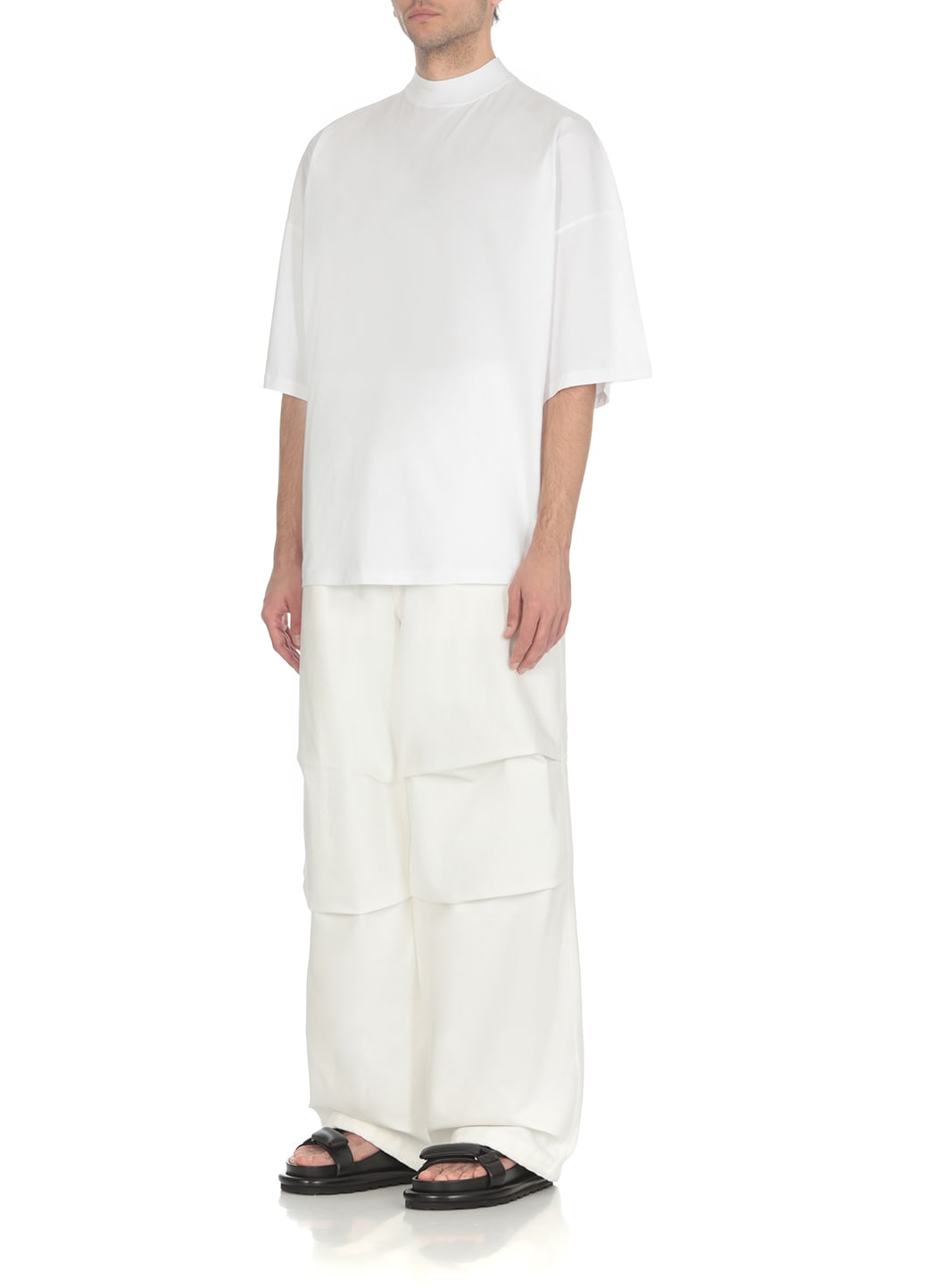 Shop Jil Sander Cotton Oversize T-shirt In White