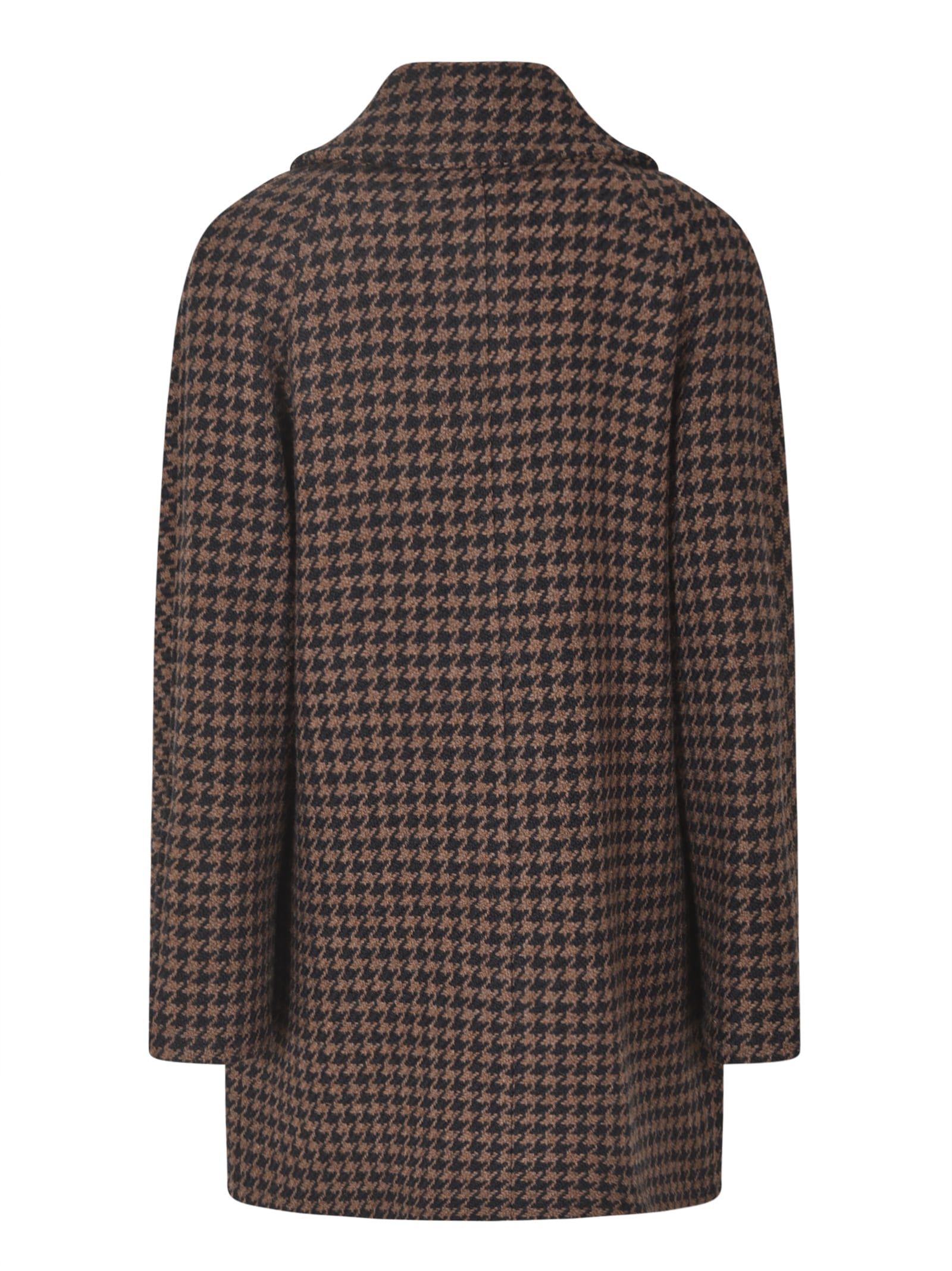 KILTIE DOUBLE-BREASTED HOUNDSTOOTH COAT