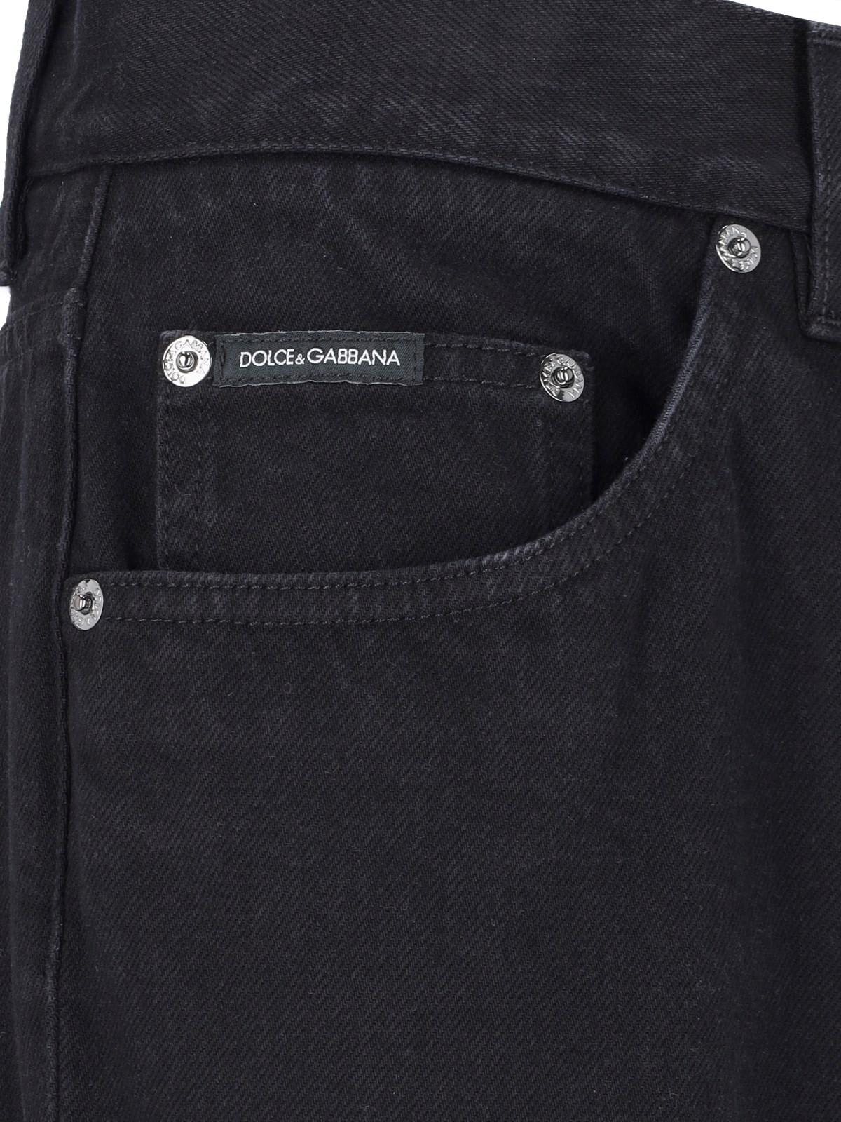 Dolce & Gabbana Classic Straight Jeans In Black