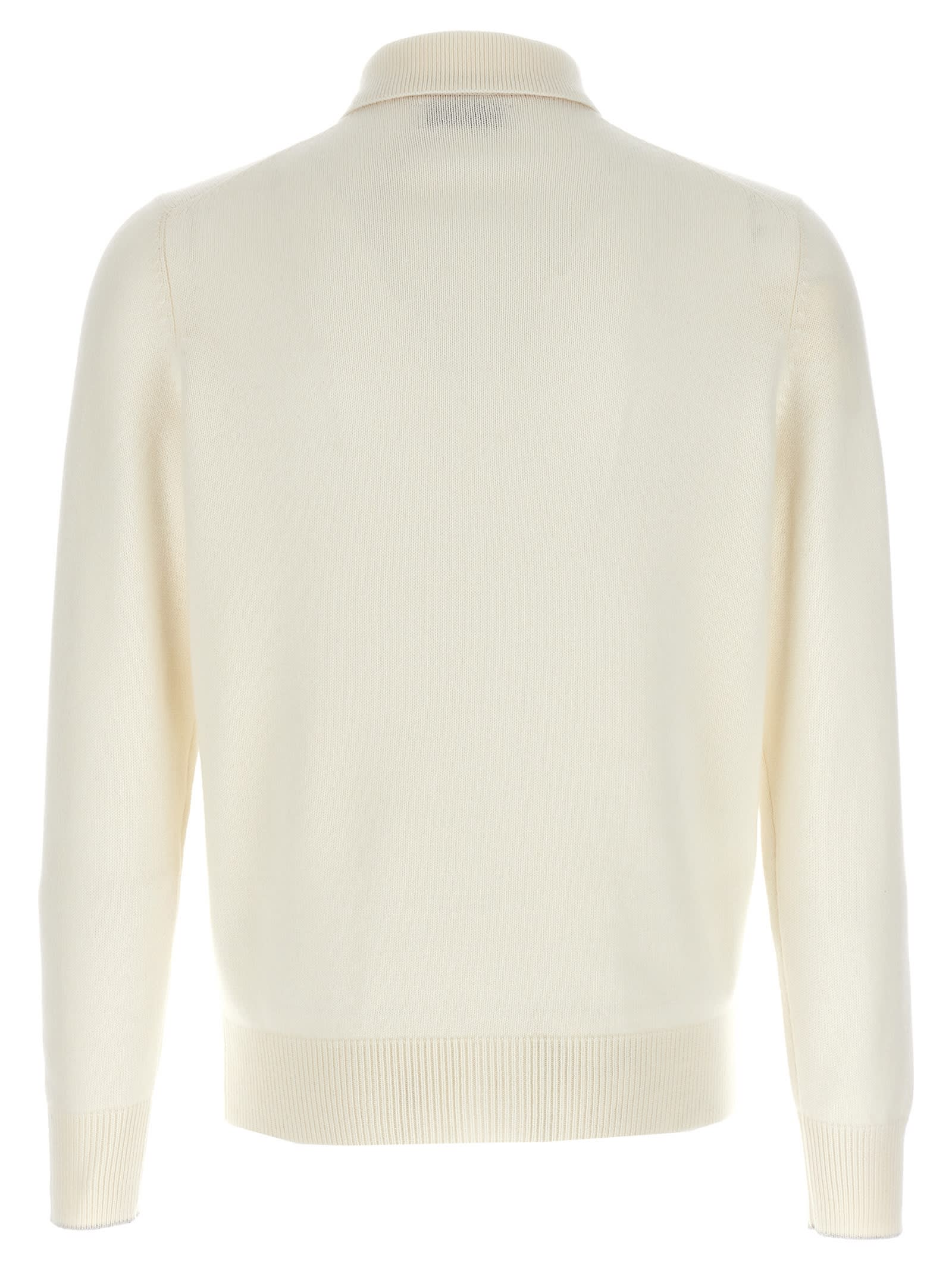 Shop Brunello Cucinelli Cashmere Cardigan In White