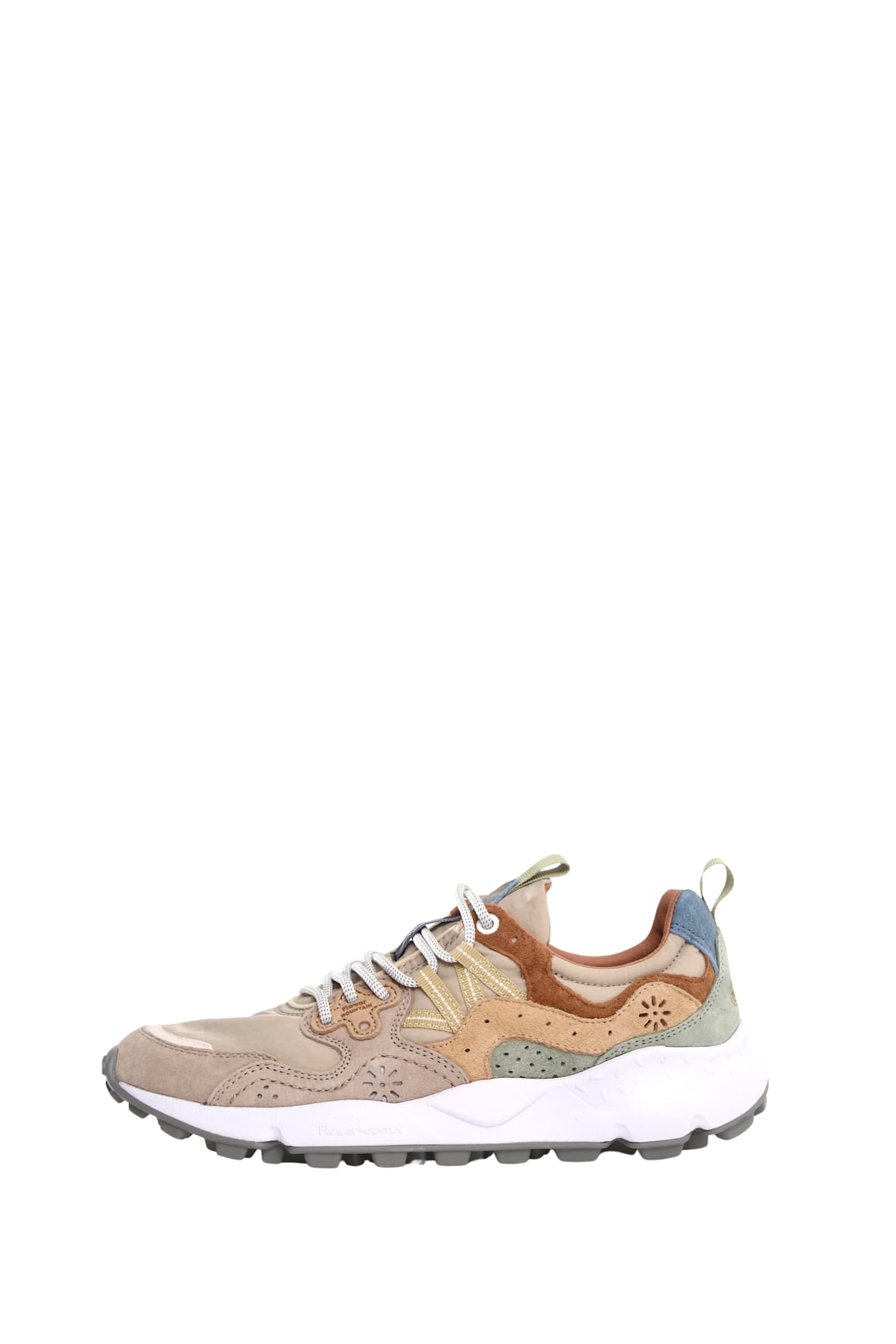 Flower Mountain Taupe Light Blue Yamano 3 Sneakers