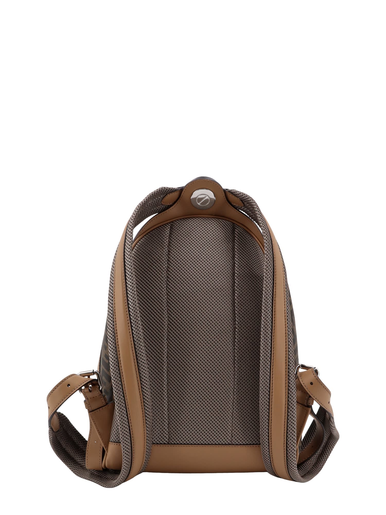 Shop Fendi Chiodo Backpack In Brown