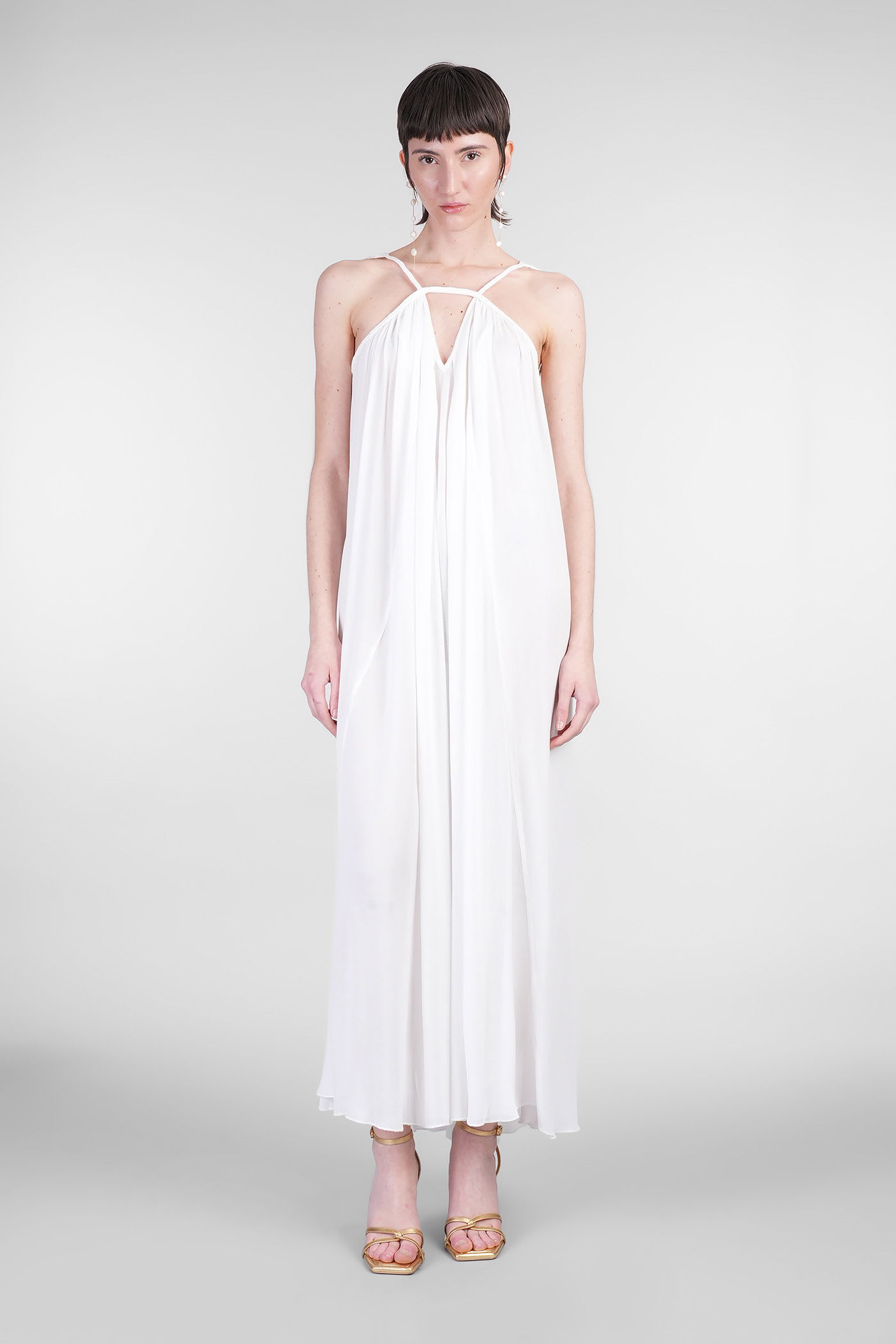 Cult Gaia Open-back Maxi Dress In White