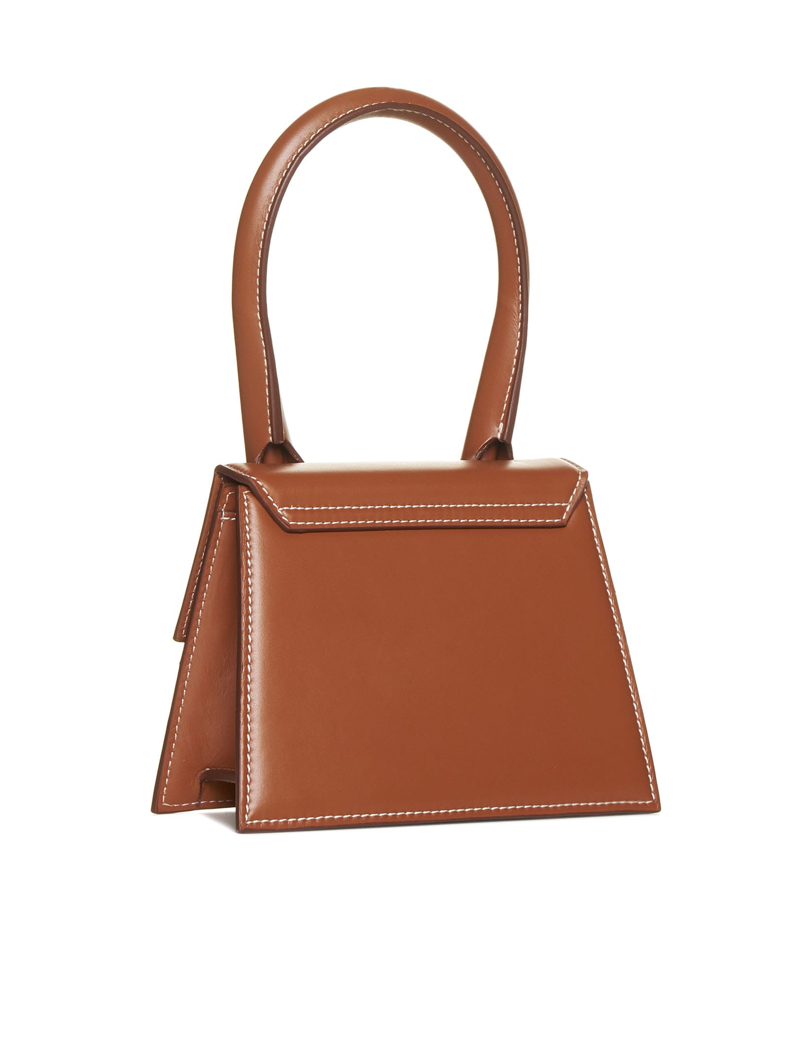 Shop Jacquemus Tote In Light Brown
