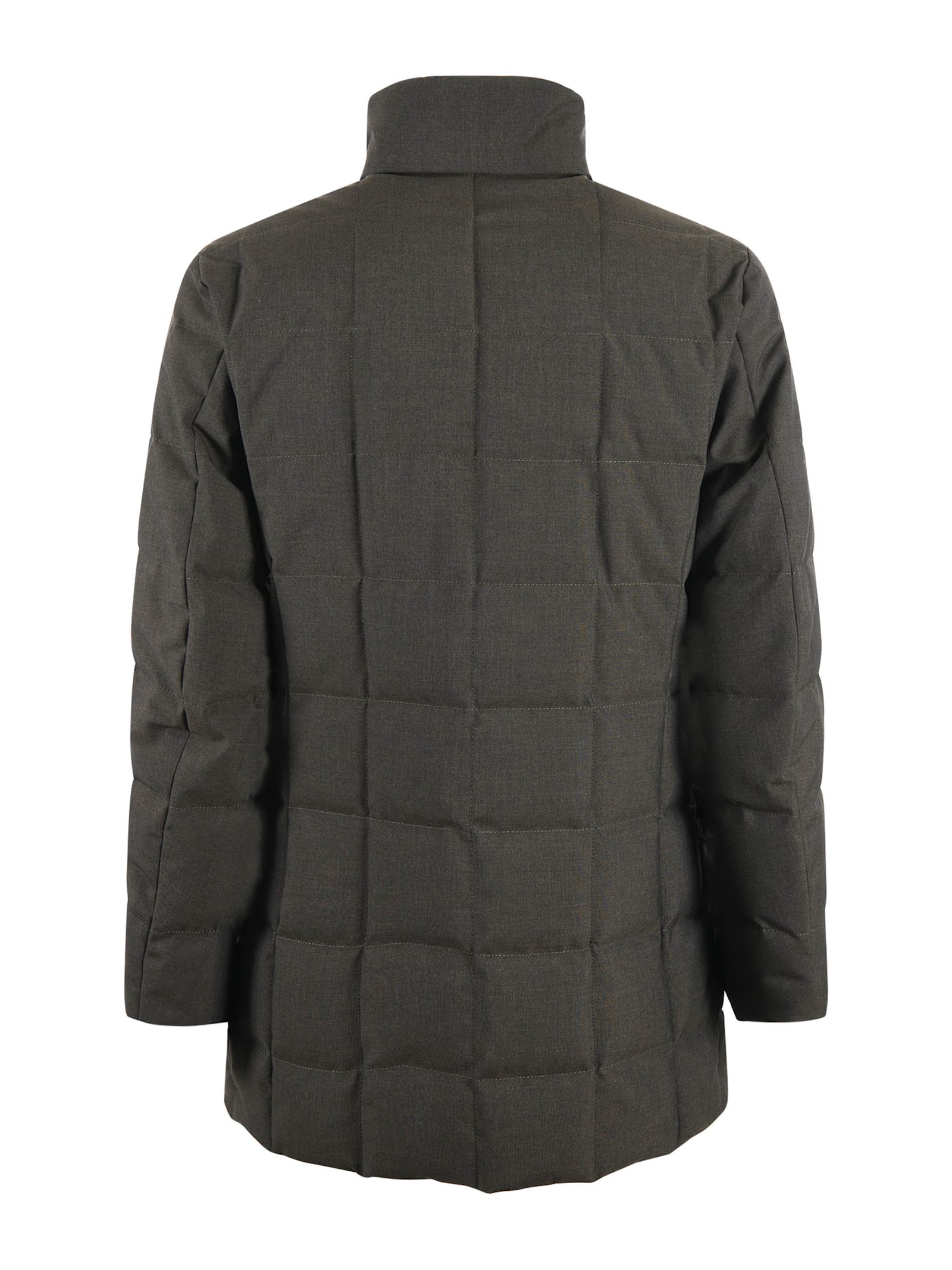 Shop Fay Down Jacket In Verde Oliva