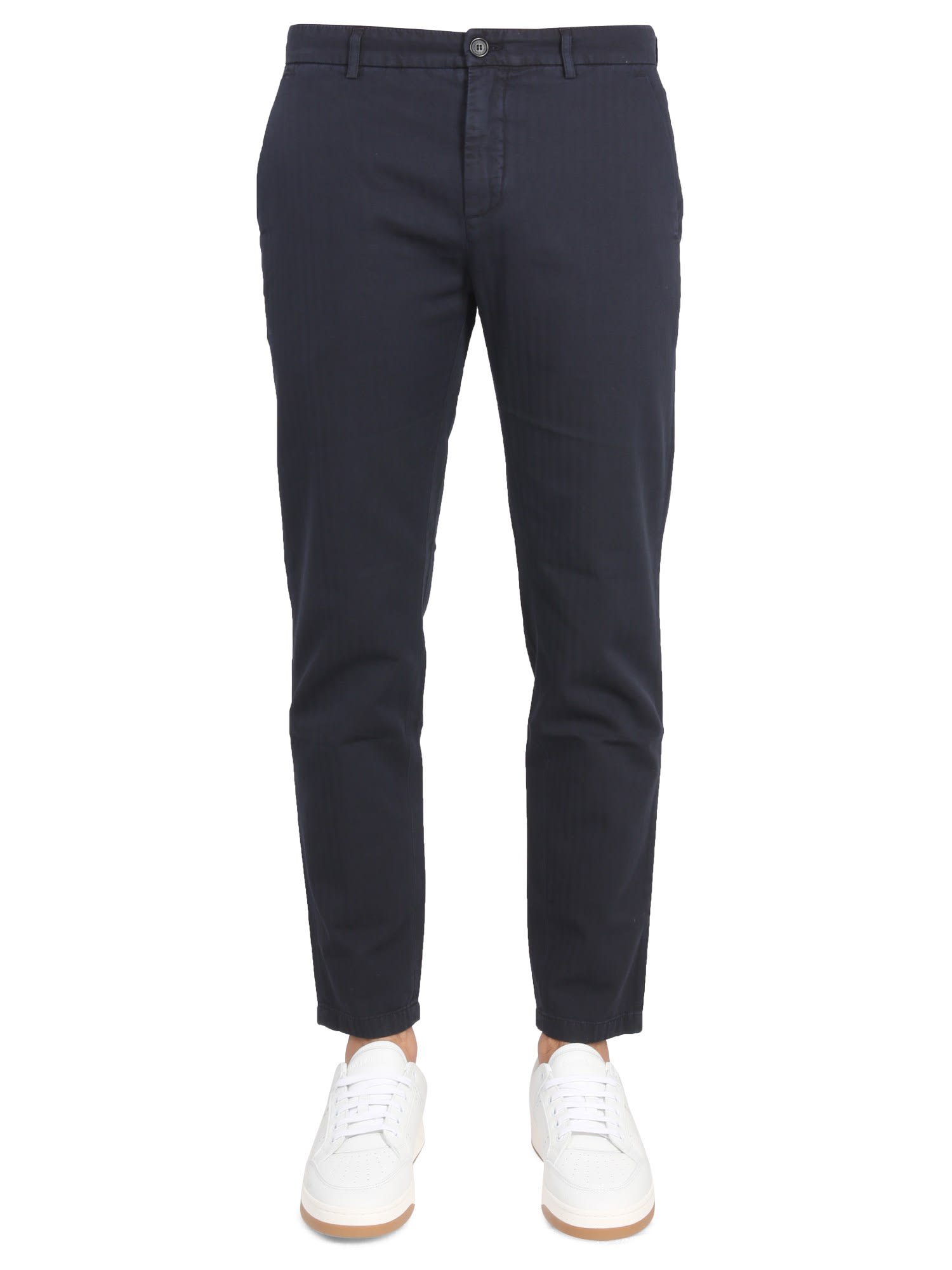 DEPARTMENT FIVE PANTS WITH LOGO PATCH