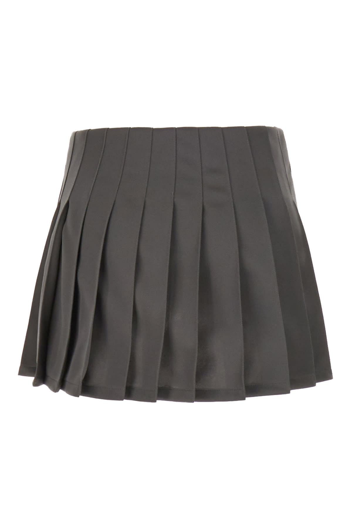 Ambush Two-tone Track Miniskirt In Polyester In Tap Shoe Rabbit