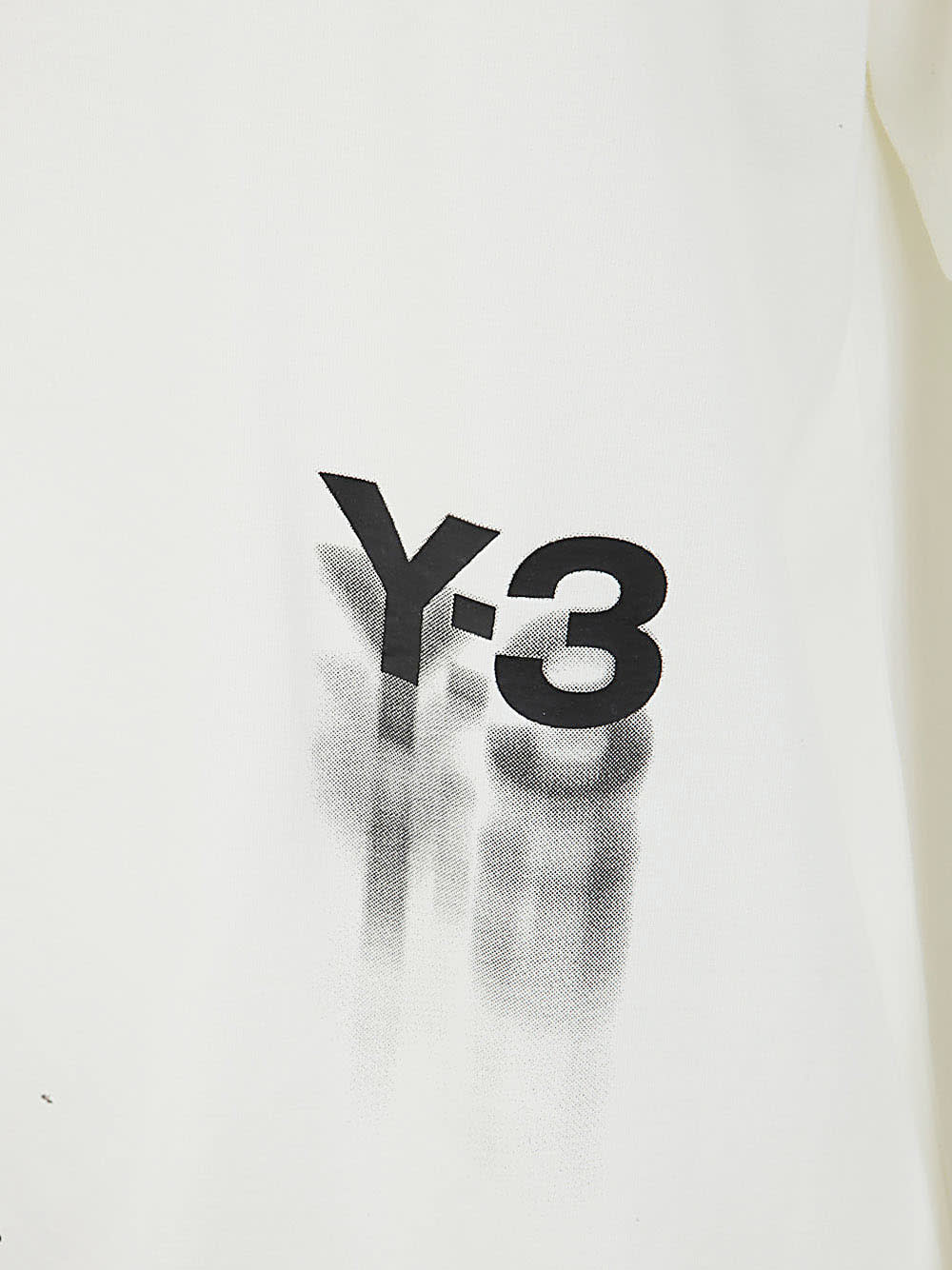 Shop Y-3 Logo T-shirt In Owhite