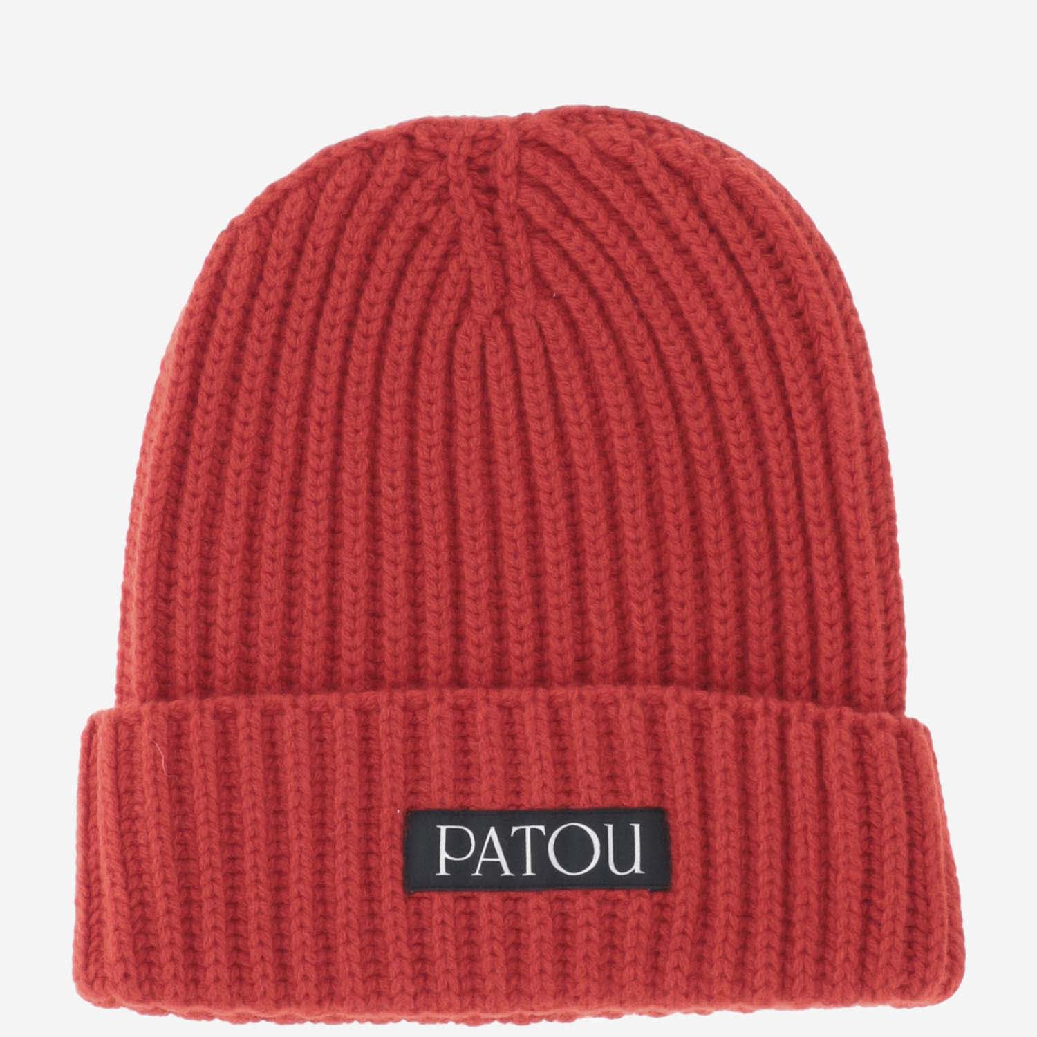 Shop Patou Cashmere And Wool Beanie With Logo