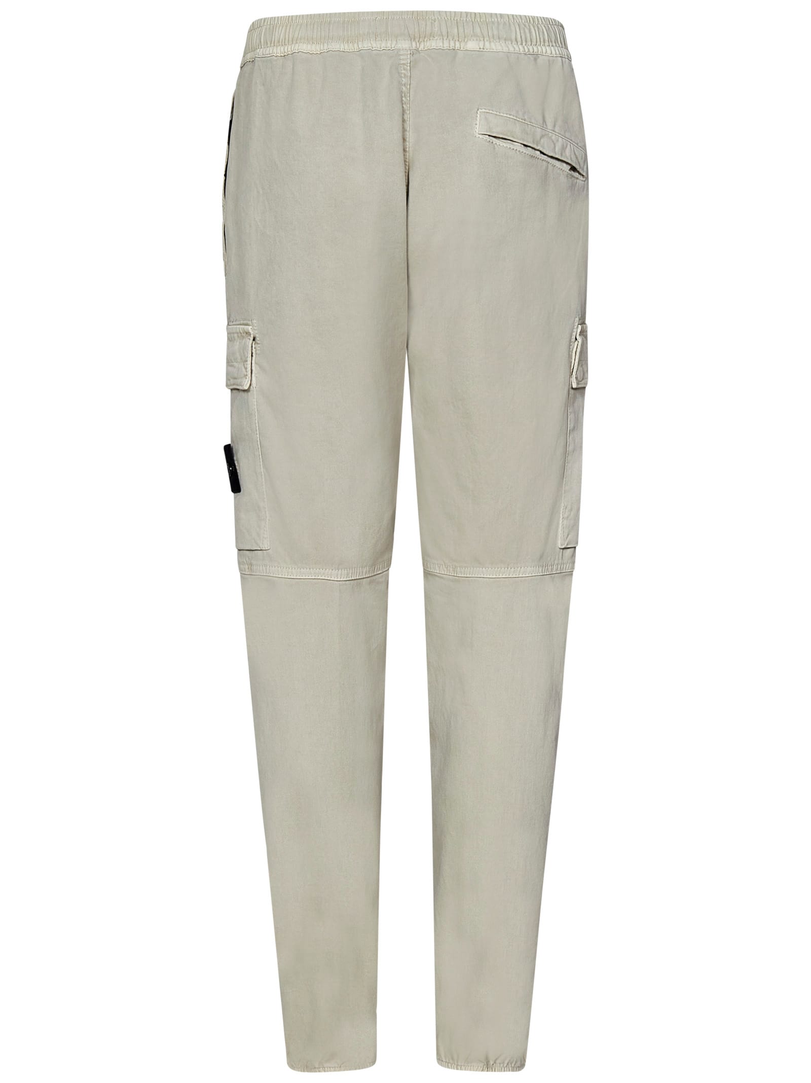 Shop Stone Island Trousers In Beige