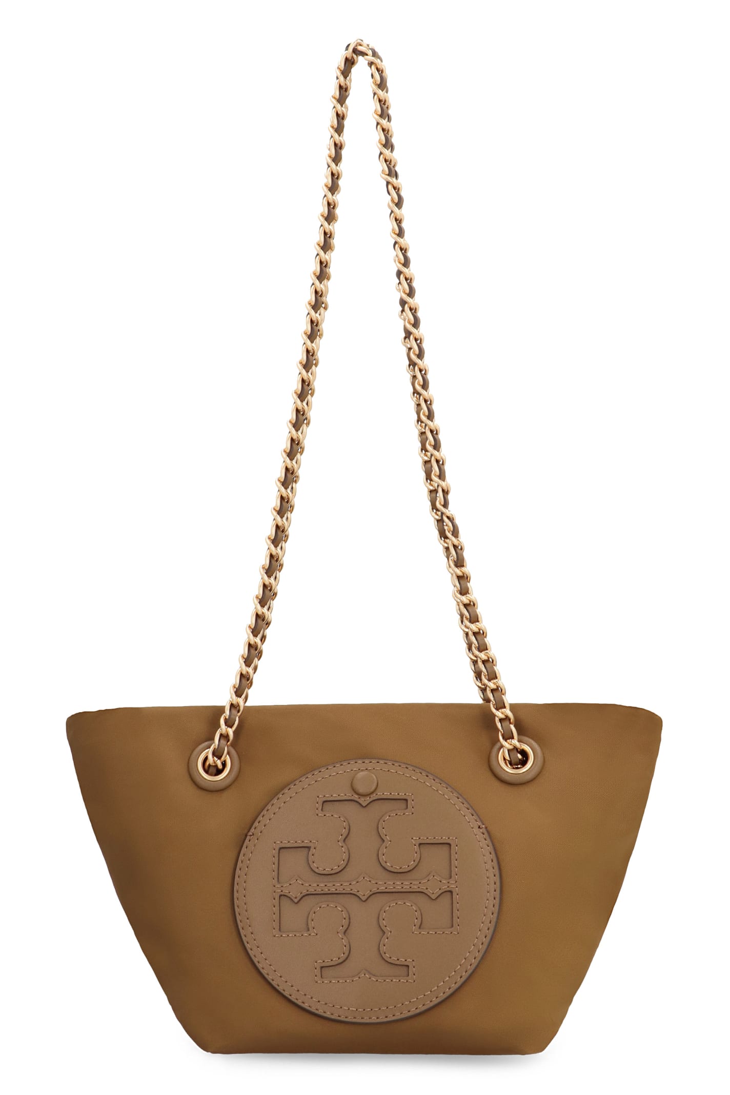 Shop Tory Burch Ella Piccola Nylon Messenger Bag In Camel