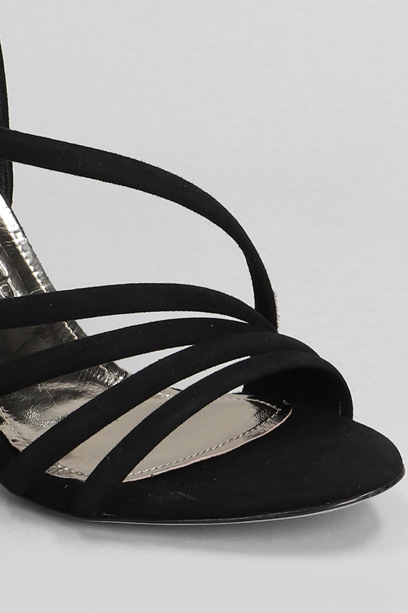 Shop The Seller Sandals In Black Suede