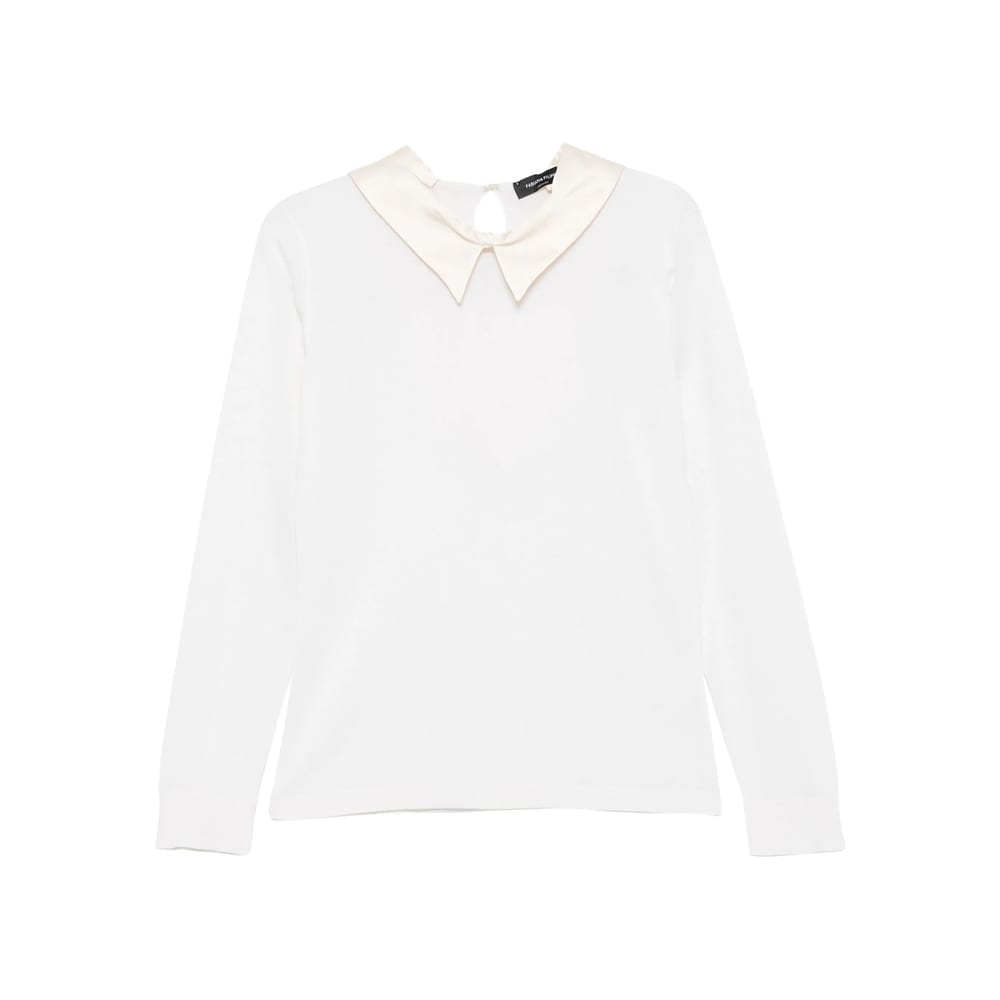 Fabiana Filippi Classic-collar Sweater In White