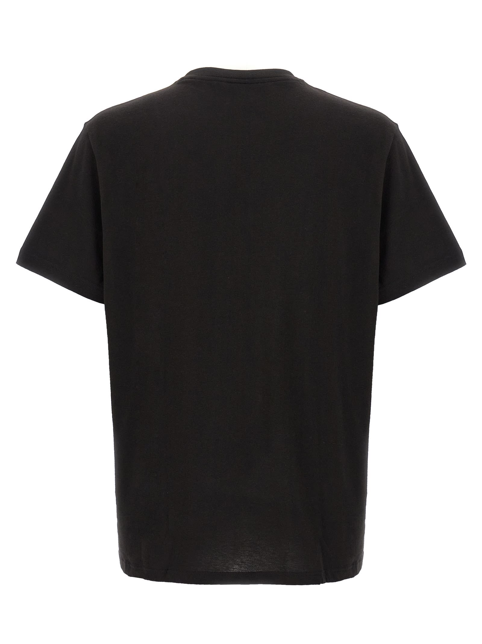 Lacoste Croc Crew-neck T-shirt Regular Fit In Black