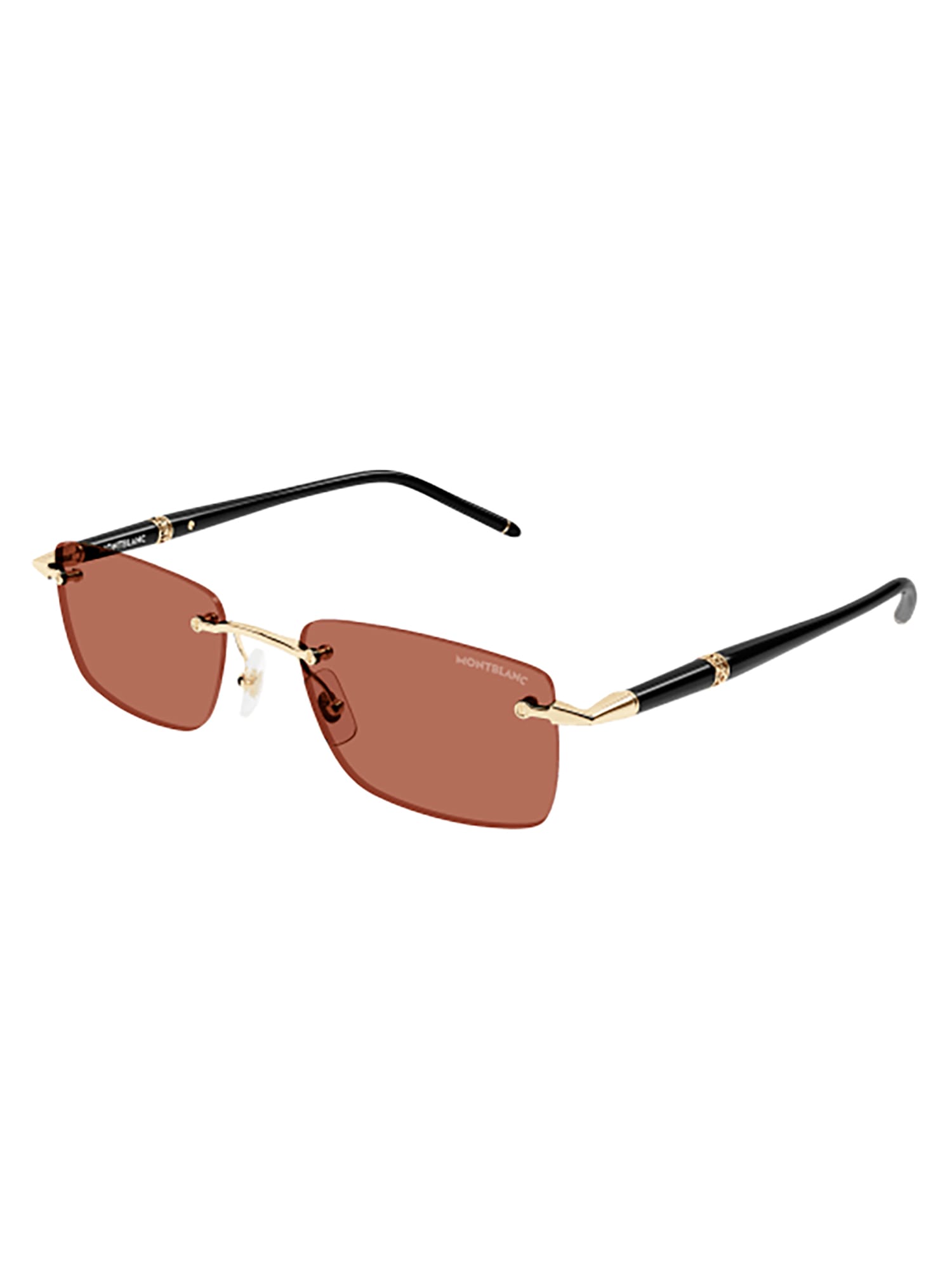 Montblanc Mb0344s Sunglasses In Burgundy