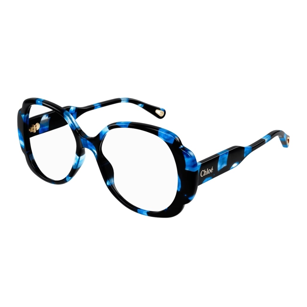 Shop Chloé Ch0196o 004 Glasses In Nero E Blu