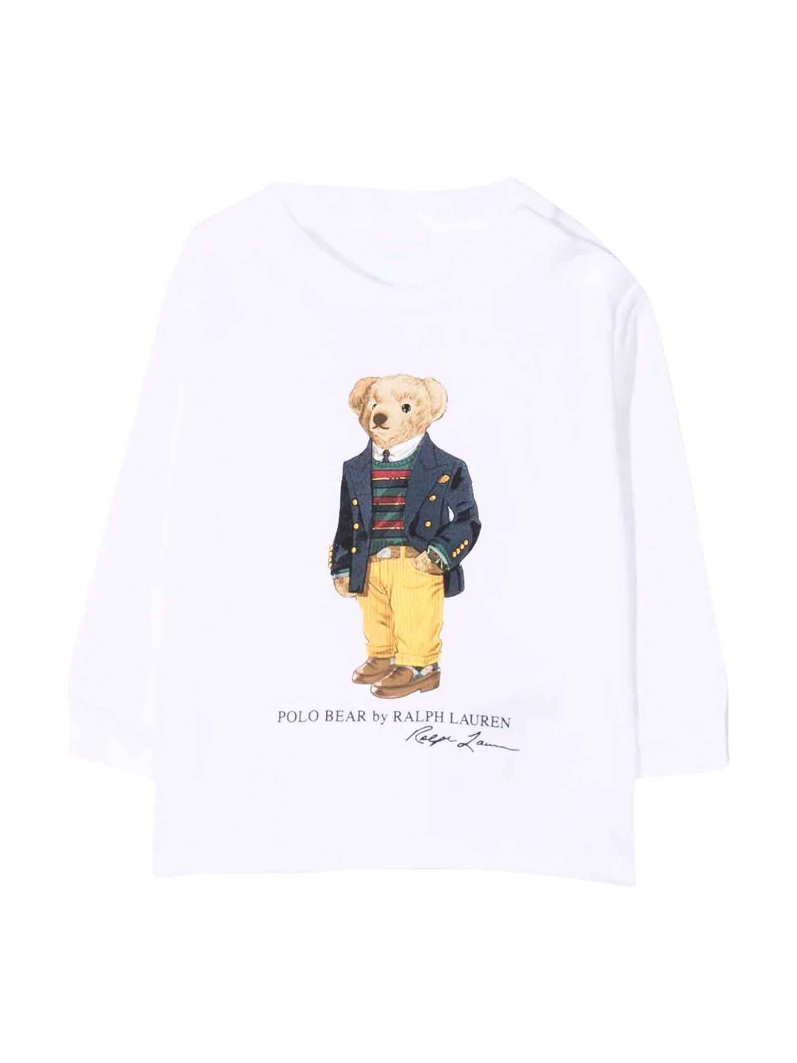Ralph Lauren White T-shirt With Frontal Print