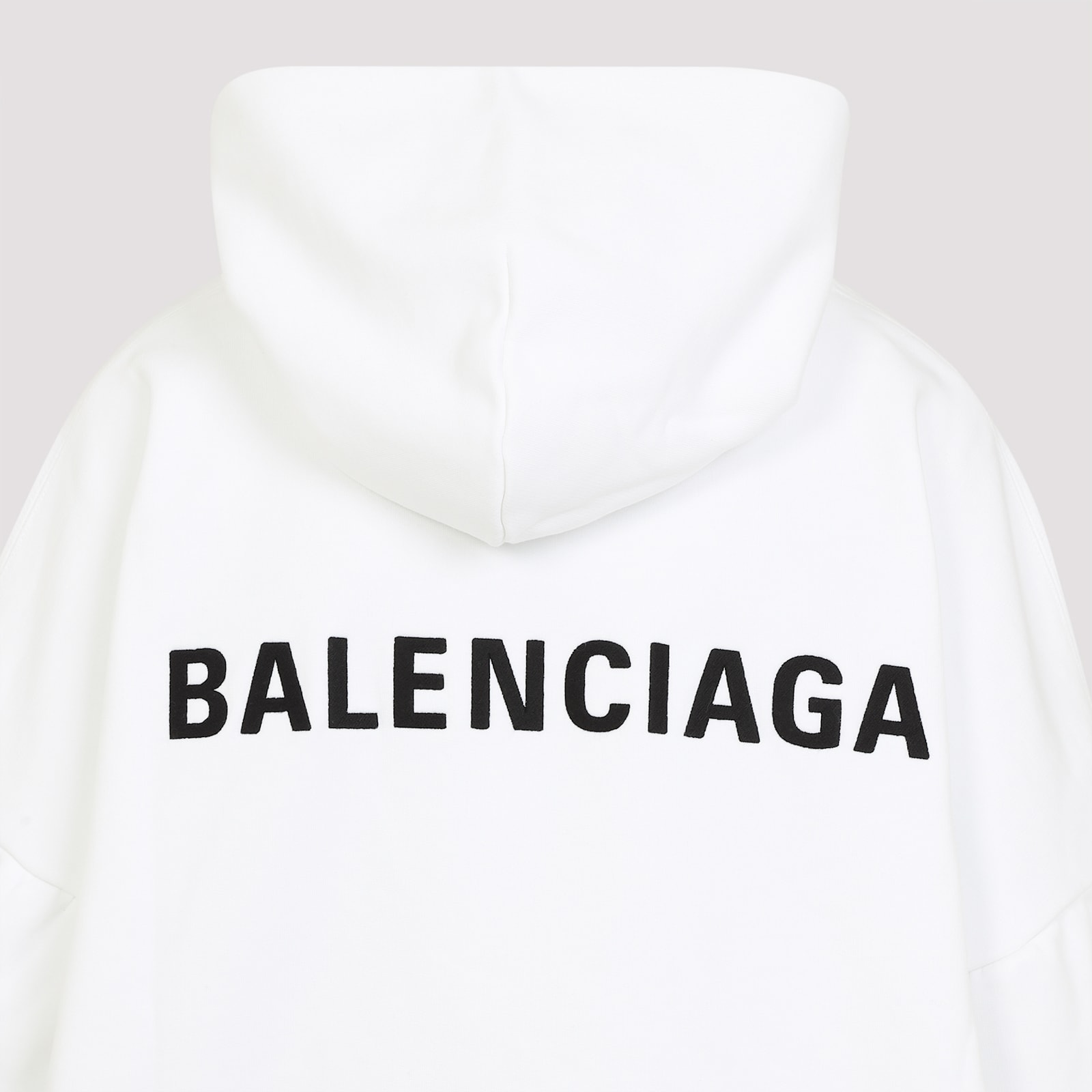 Balenciaga Hoodie In White Black