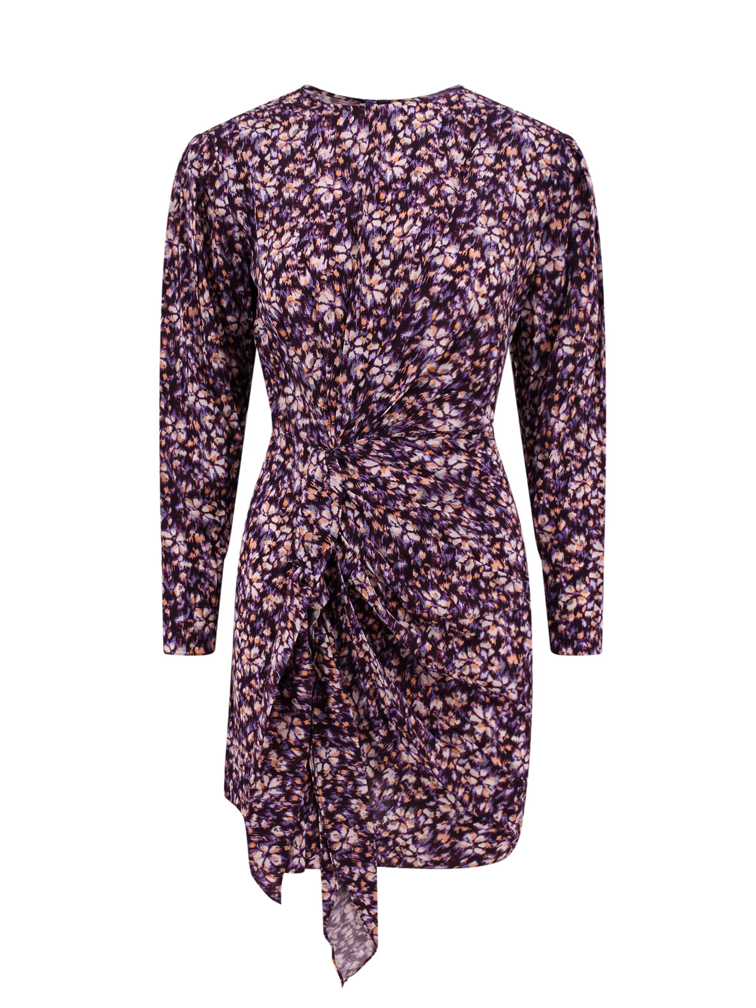 Shop Marant Etoile Dulce Dress In Puor Purple/orange