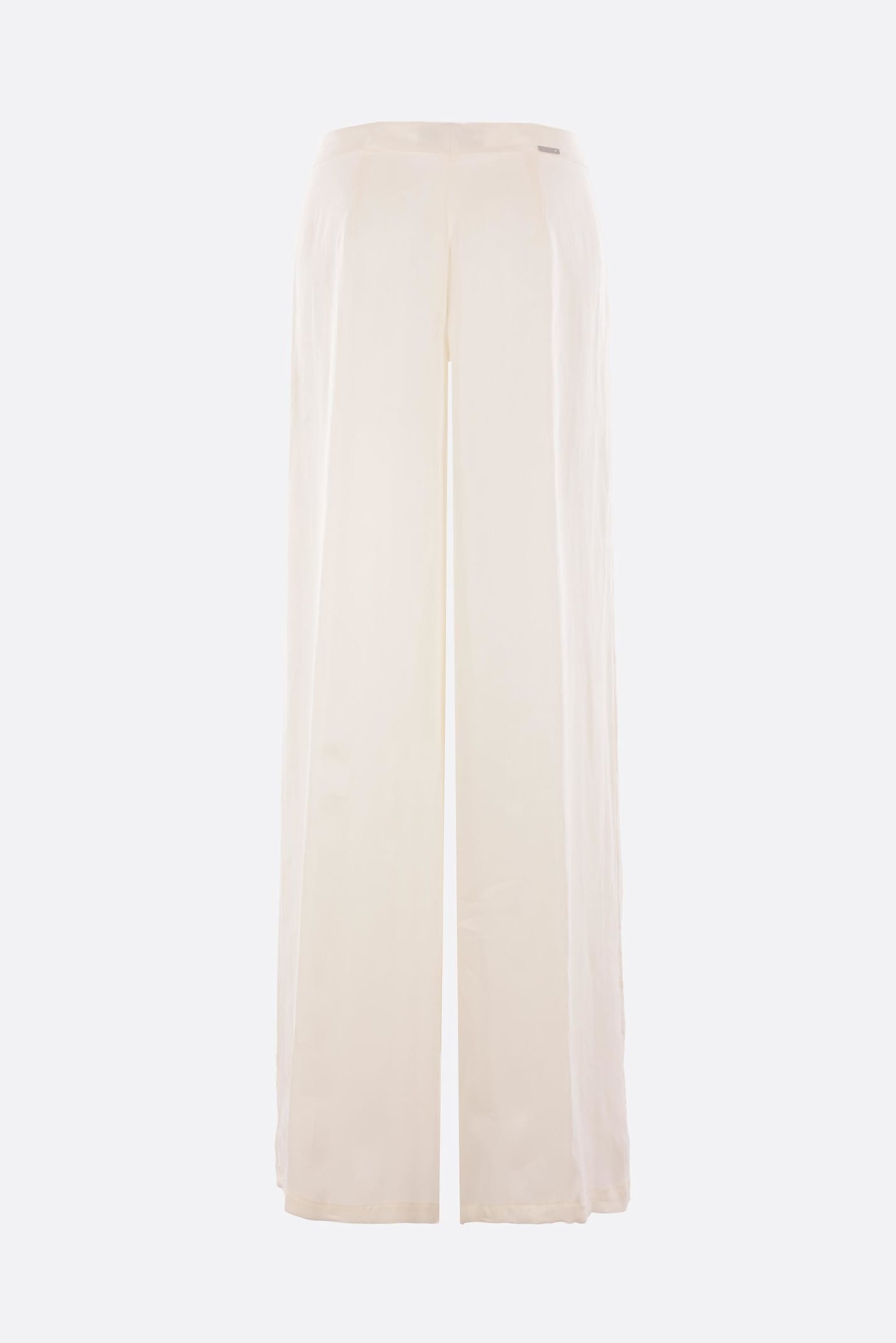 BLUMARINE WIDE-LEG TROUSERS IN GABARDINE BLUMARINE