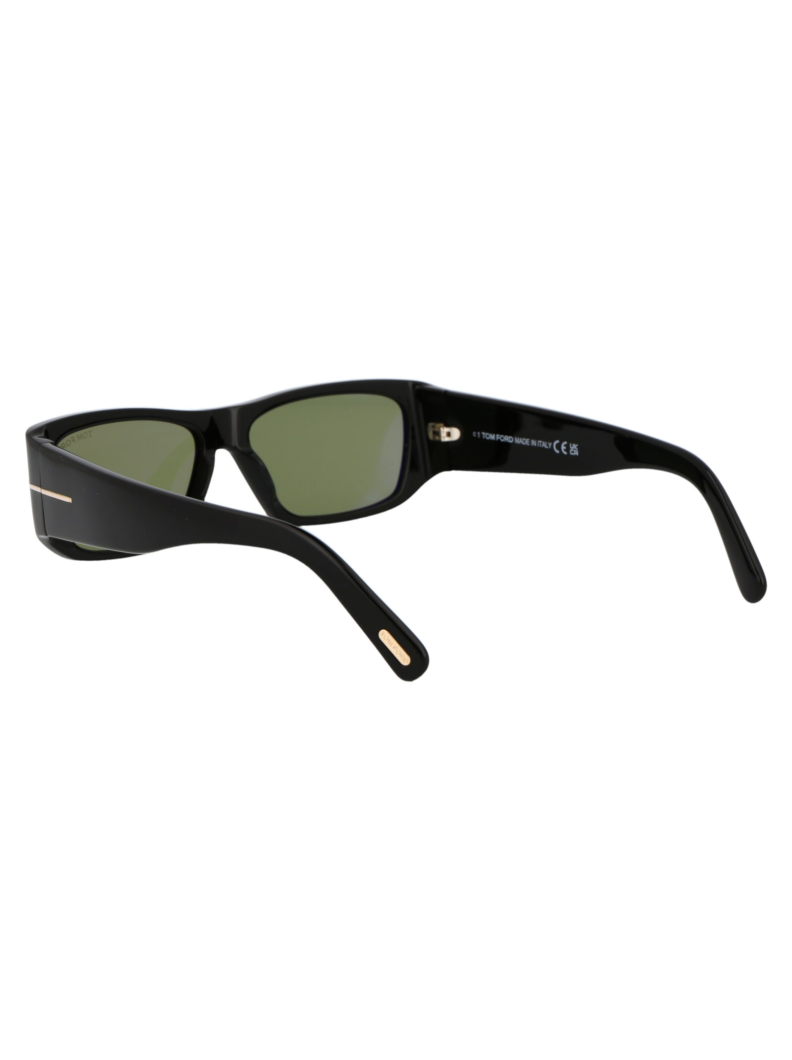 Shop Tom Ford Andres-02 Sunglasses In 01n Nero Lucido / Verde