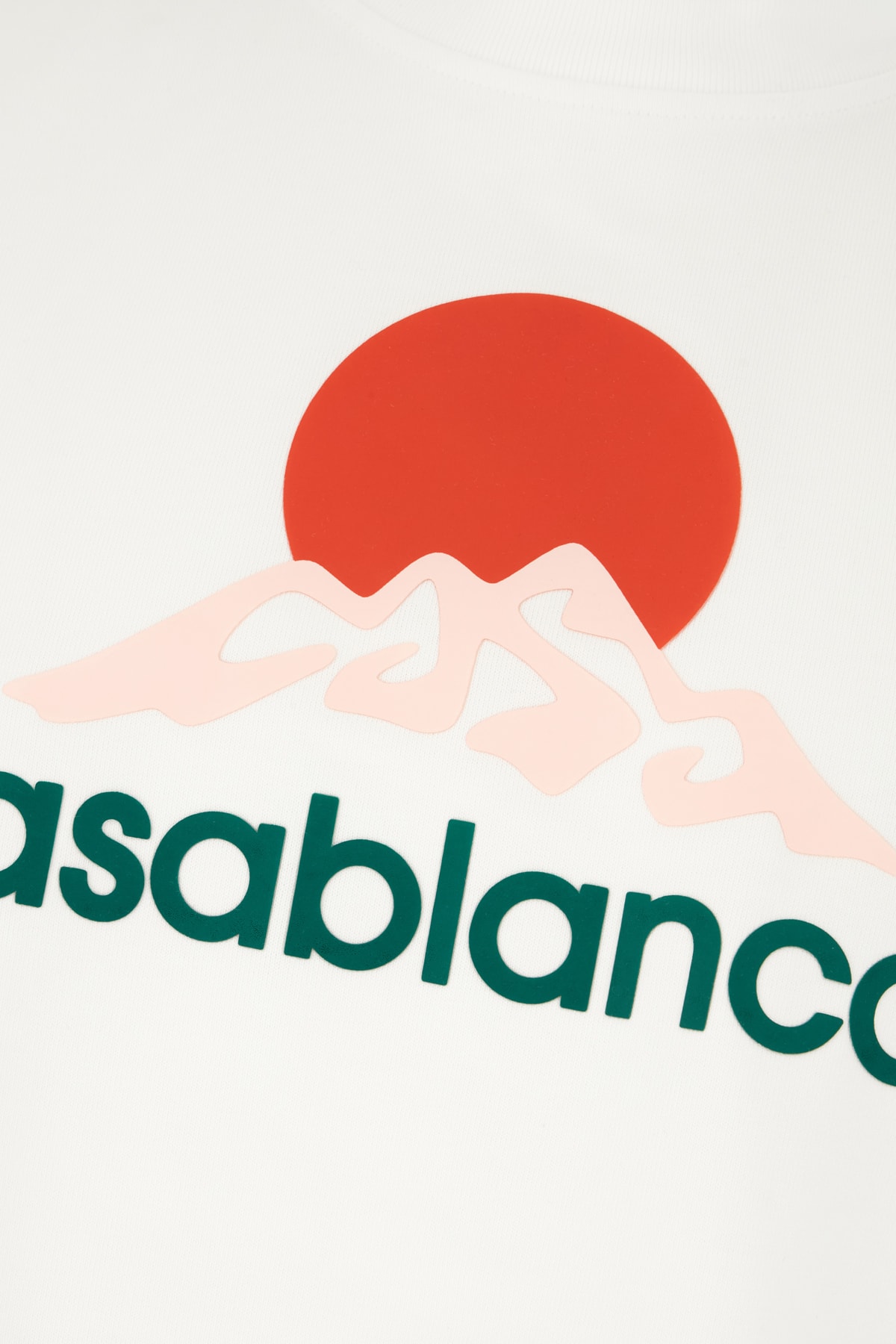 Casablanca White Crewneck T-shirt With Logo On The Front In White