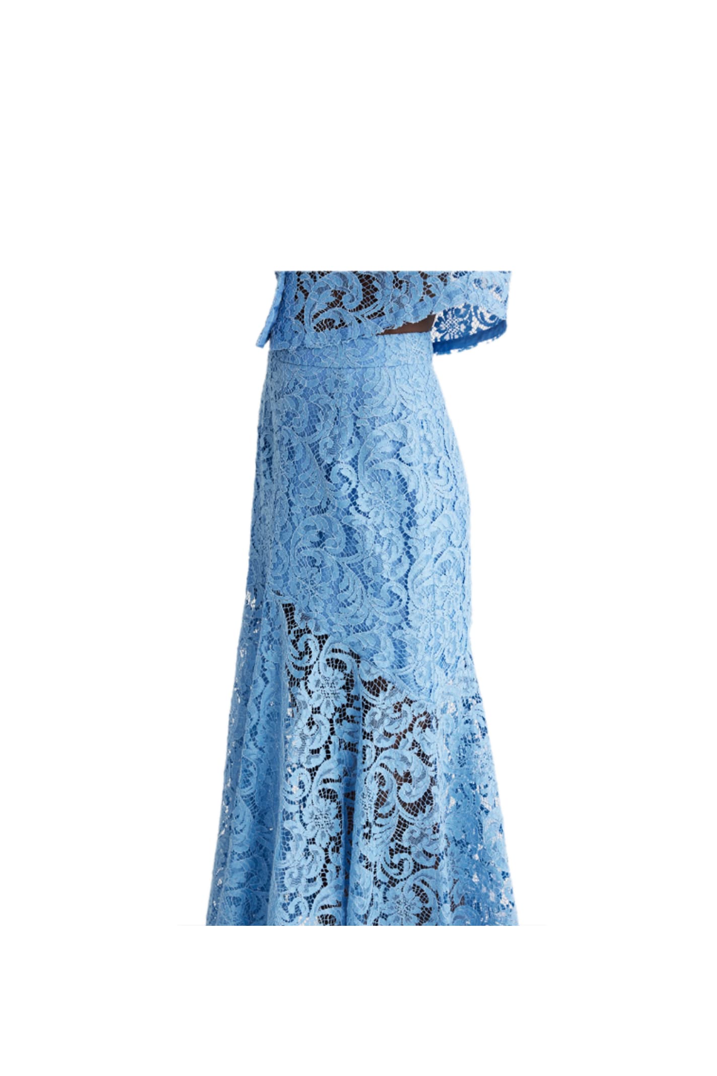 Shop Patou Skirt In Clear Blue