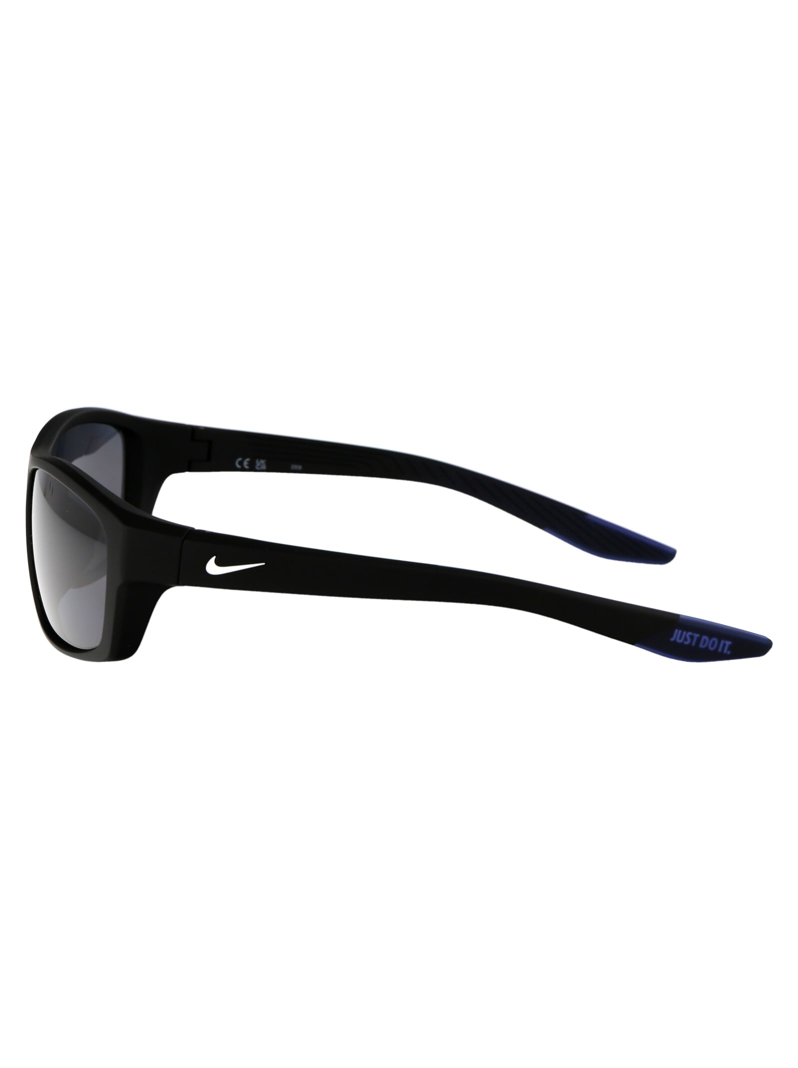 Nike Brazen Boost Sunglasses In 010 Dark Grey Matte Black/white