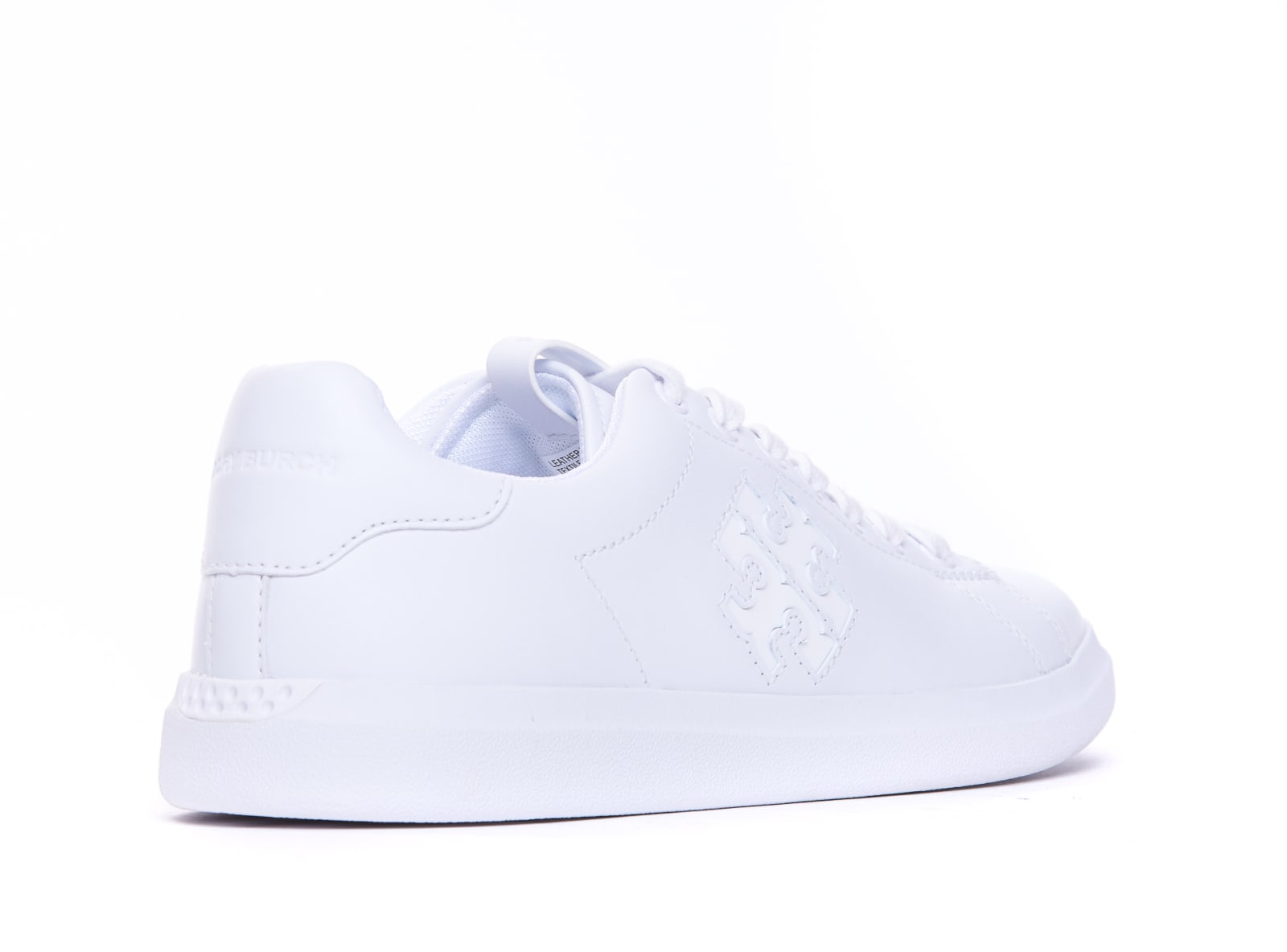 Shop Tory Burch Howell Court Double T Sneakers In White