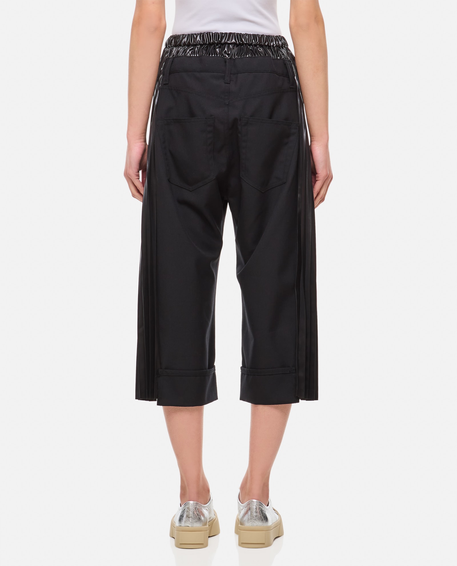 Shop Junya Watanabe Pleated Side Detail Denim Pants Levis Collab In Black