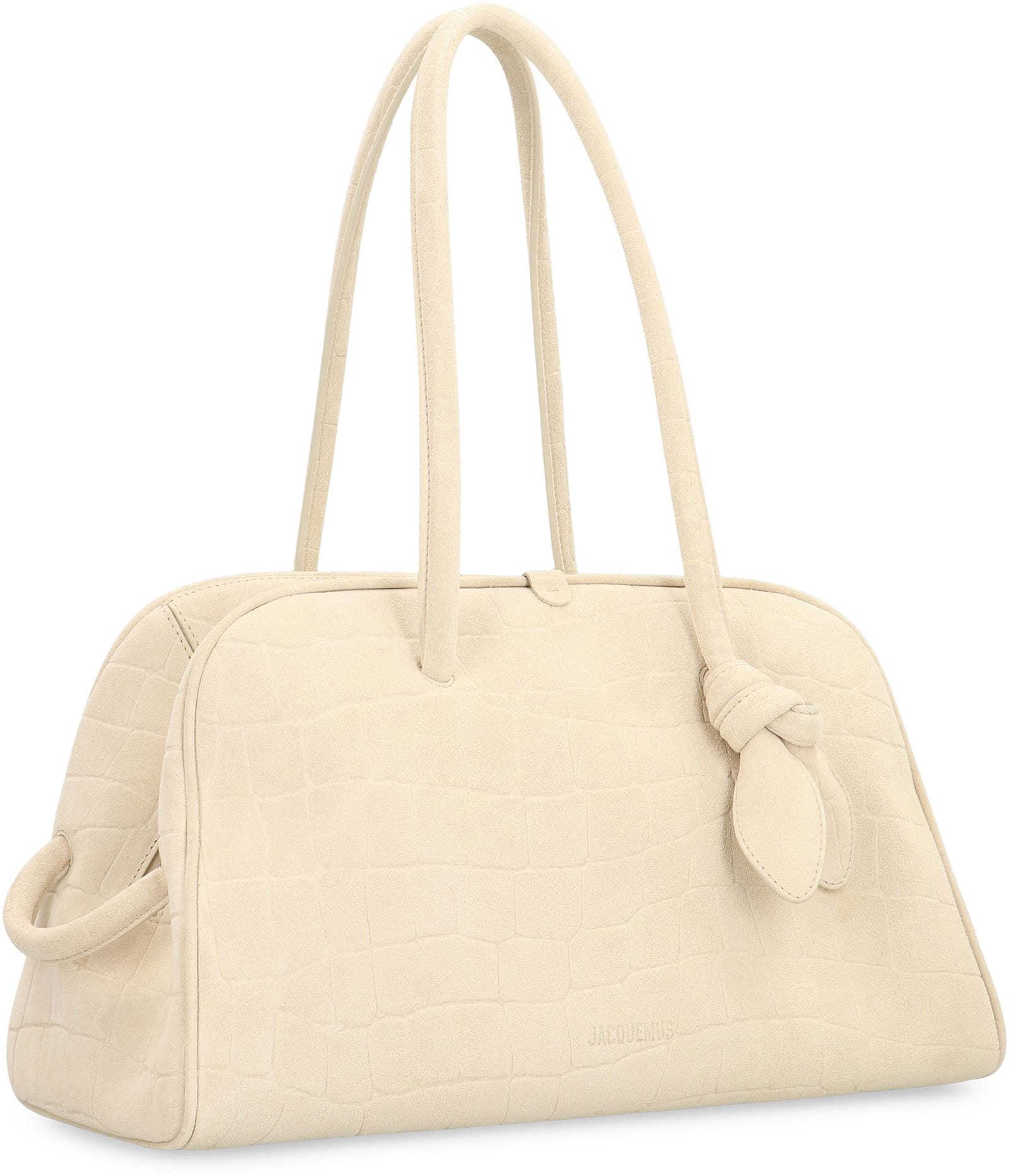 Jacquemus Borsa Le Turismo In Suede Leather In White