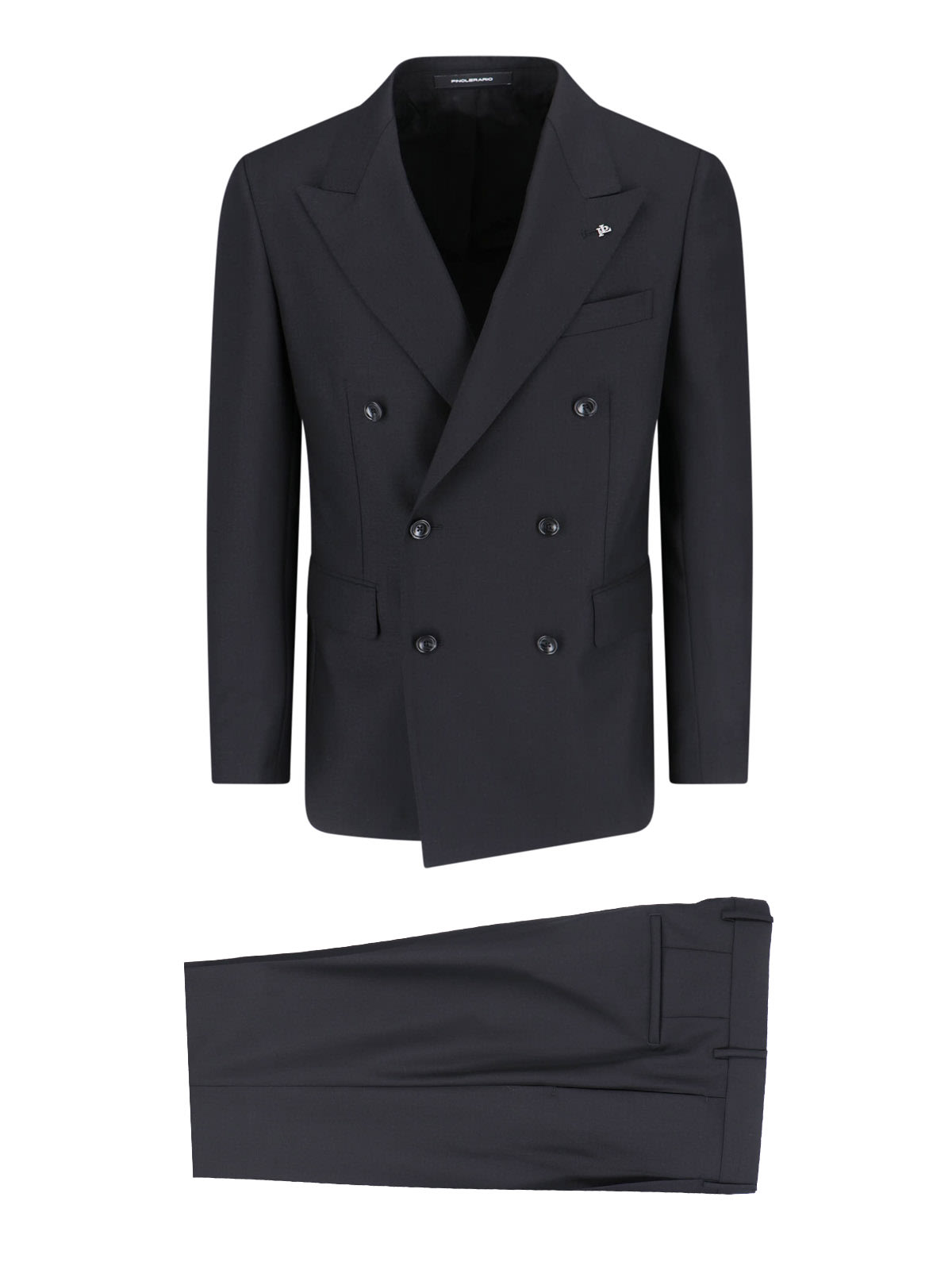 Shop Tagliatore Double-breasted Suit In Black