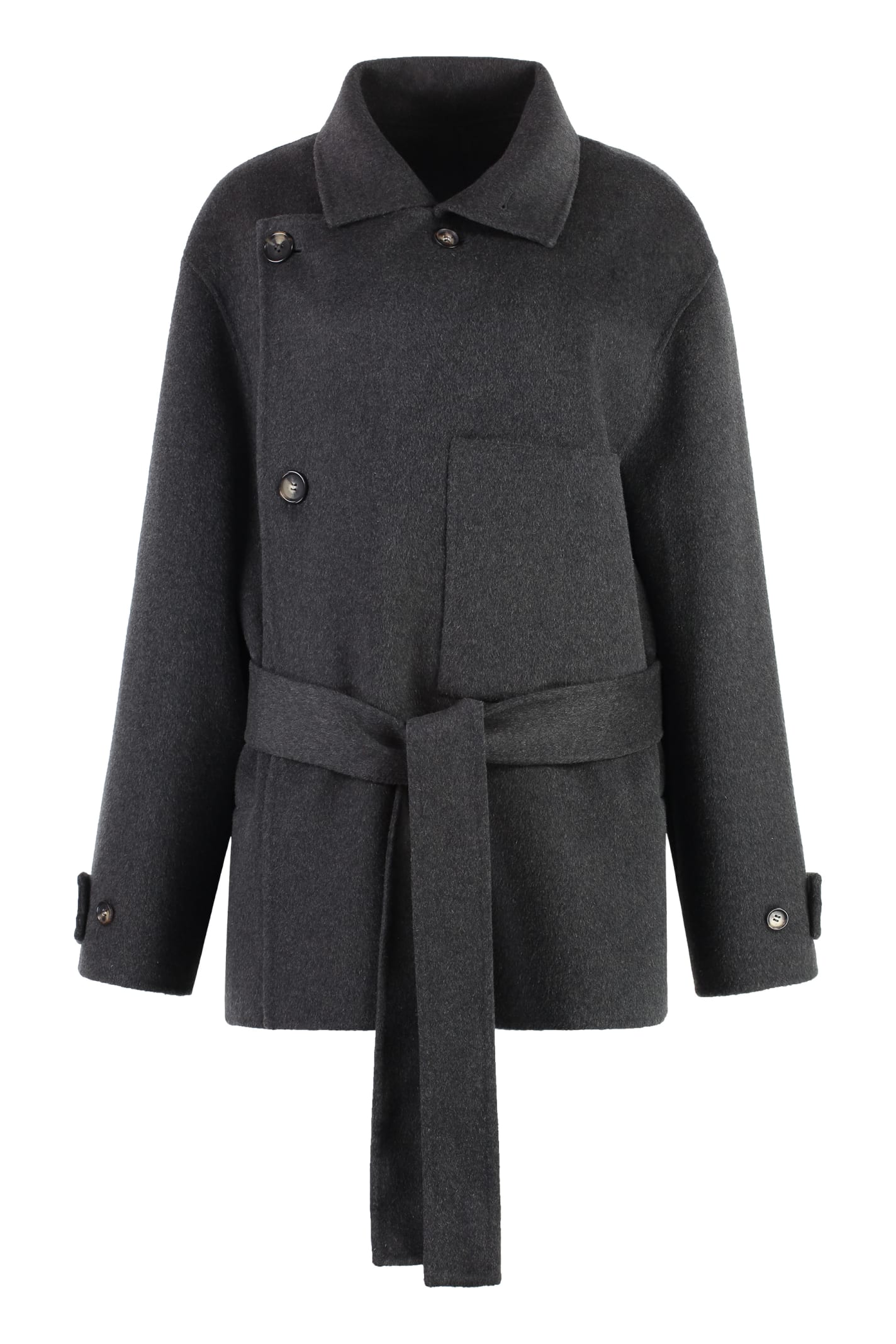 Double-breasted Wool Coat