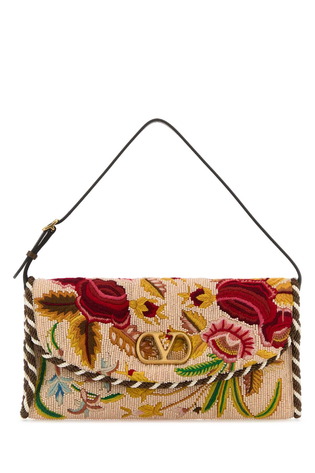 Valentino Borsa A Spalla Vain Soft In Tessuto Decorato Donna