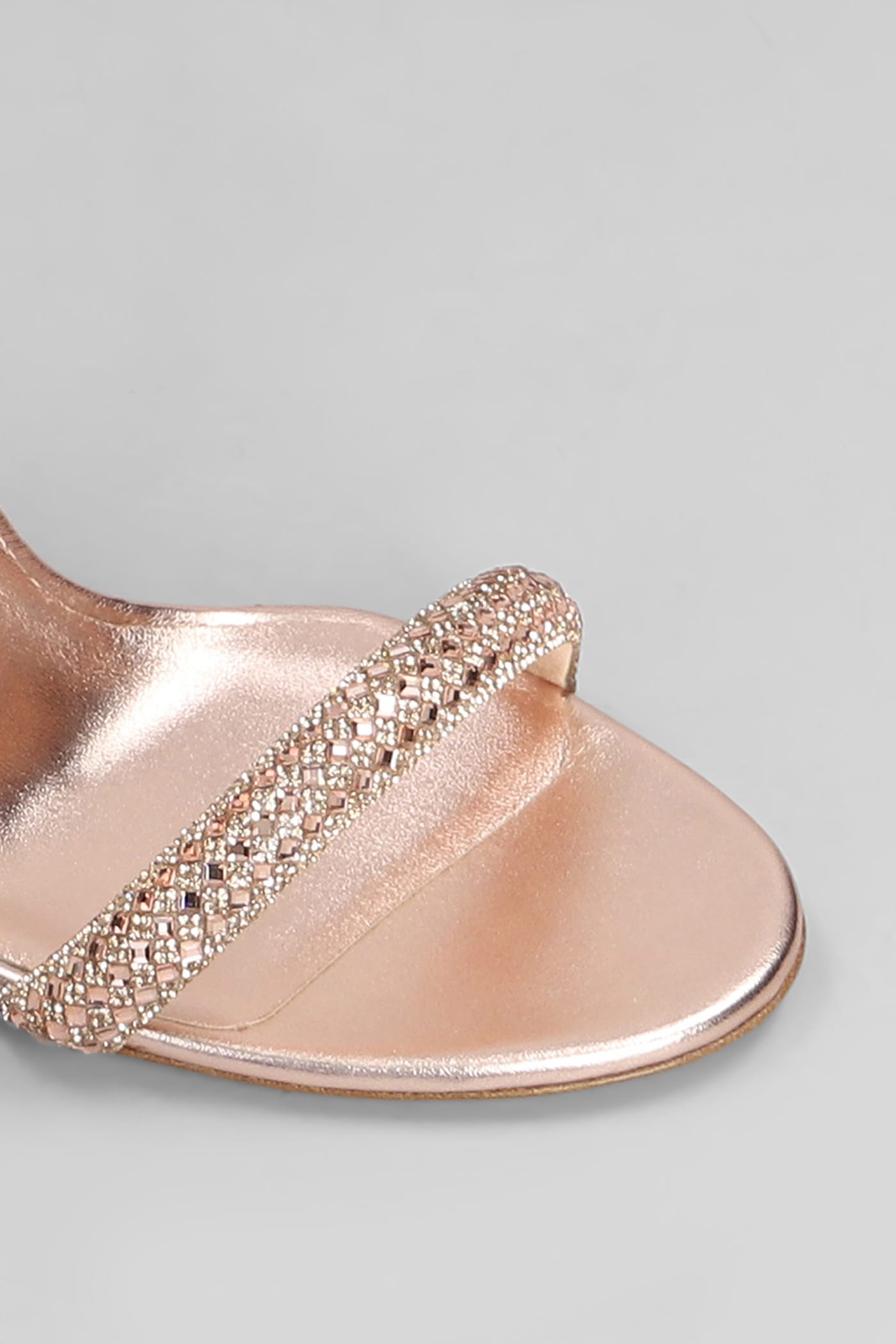Casadei Julia Stratosphere Sandals In Bronze Leather In Bronze