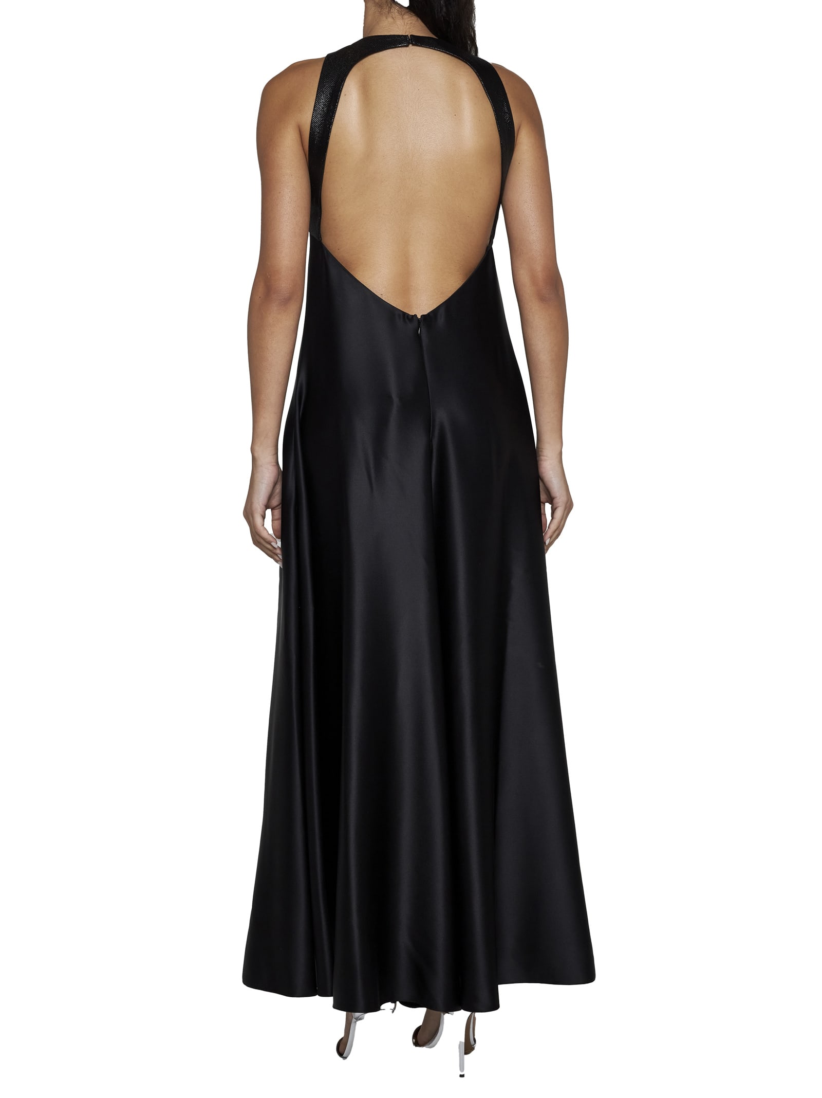 Shop Giorgio Armani Dress In Black