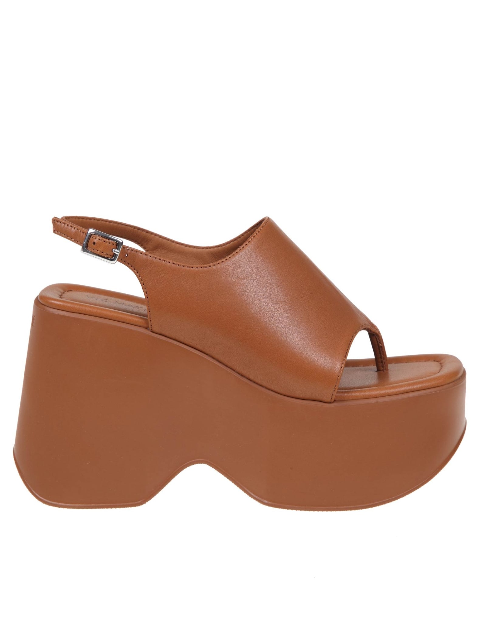 Vic Matié Travel Sandal In Leather Color Leather