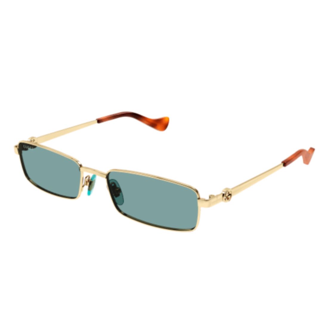 Shop Gucci Gg1600s003 Gold Gold Green