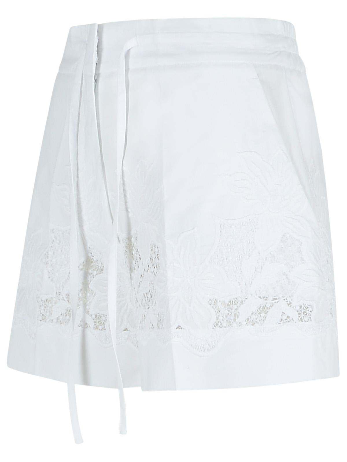 Shop P.a.r.o.s.h Shorts With Embroidery In White