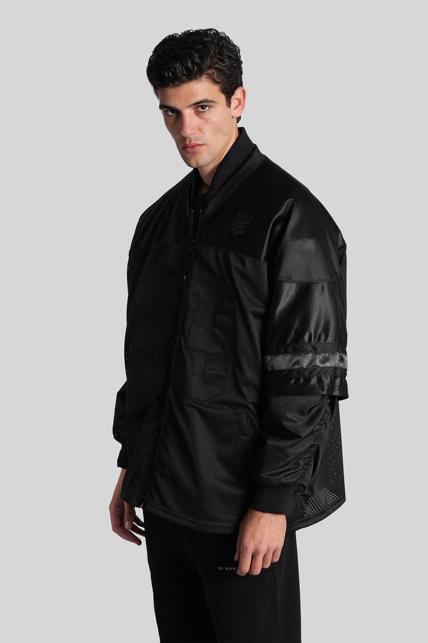 Ih Nom Uh Nit Bomber Jacket In Black Polyamide In Black