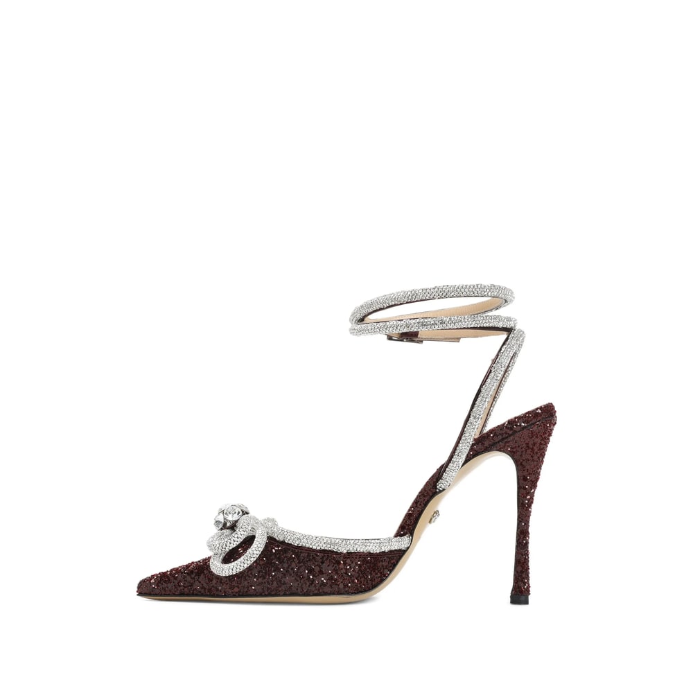 Mach &amp; Mach Double Bow 110 Pumps In Red