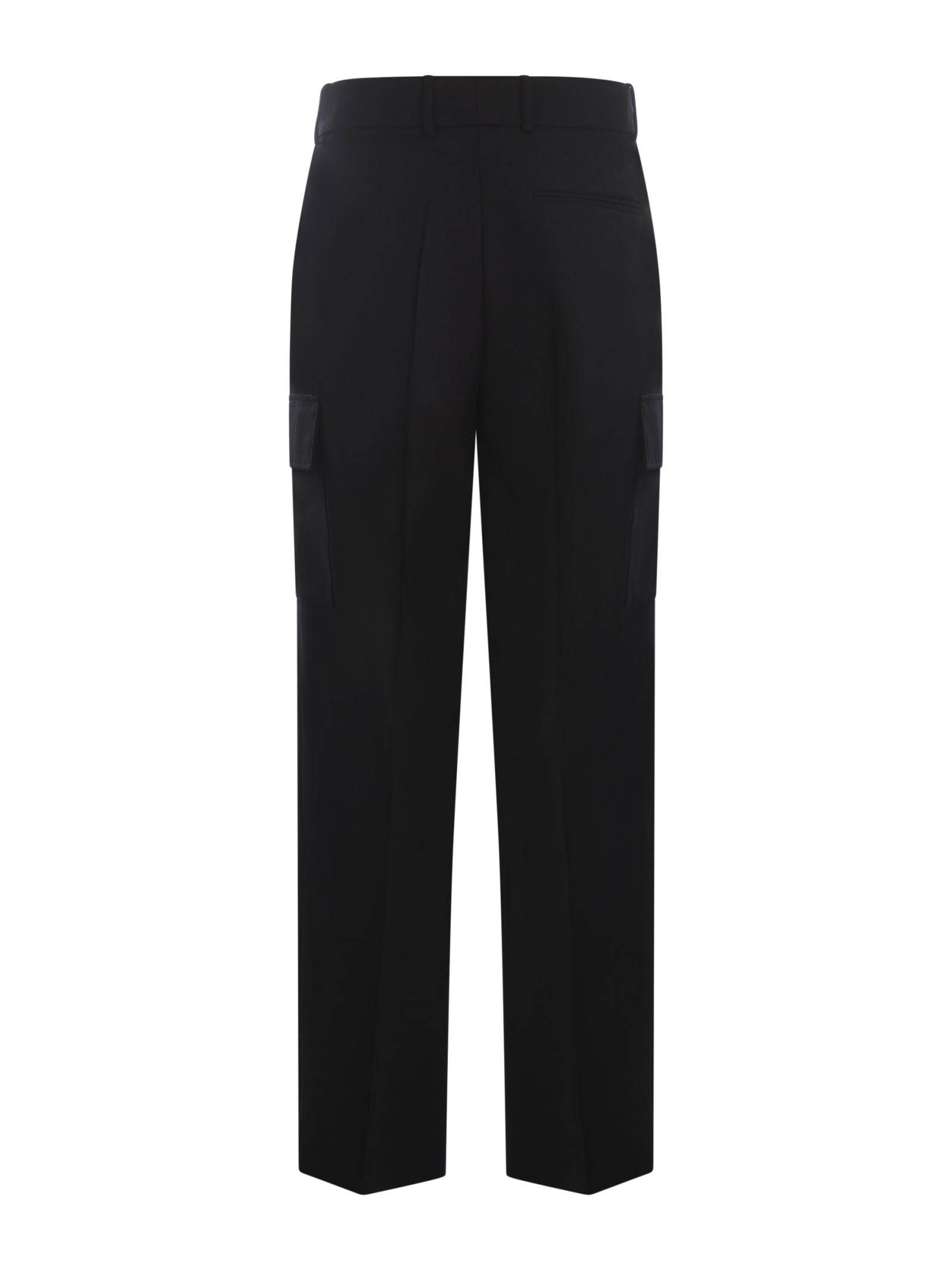 Shop Drôle De Monsieur Trousers Drole De Monsieur In Wool Blend In Black