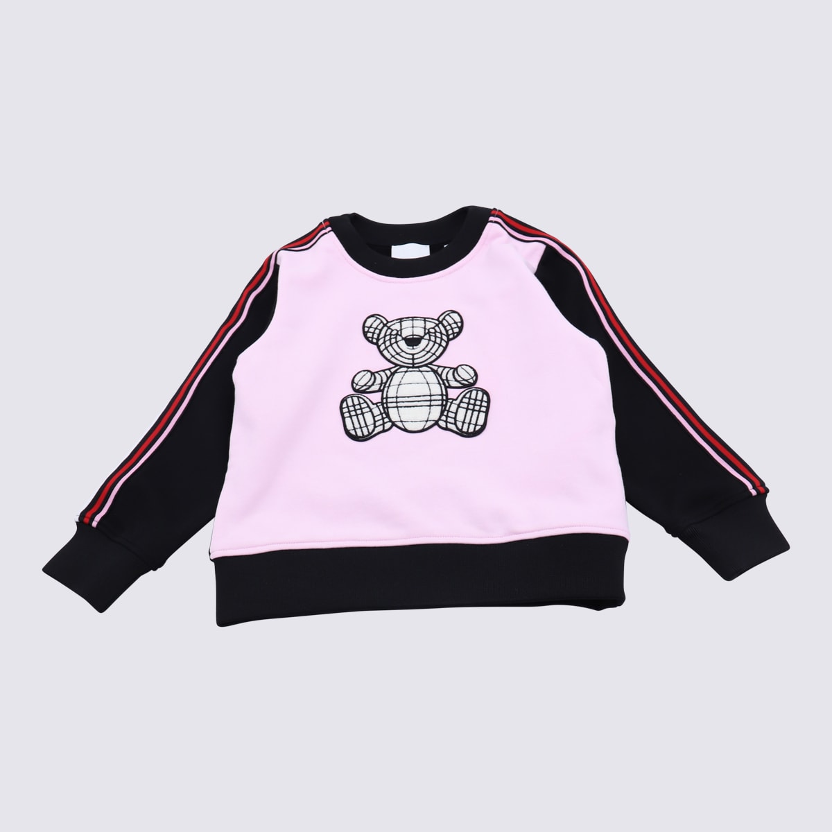 Shop Burberry Pale Candy Pink Cotton Bear Sweatshirt