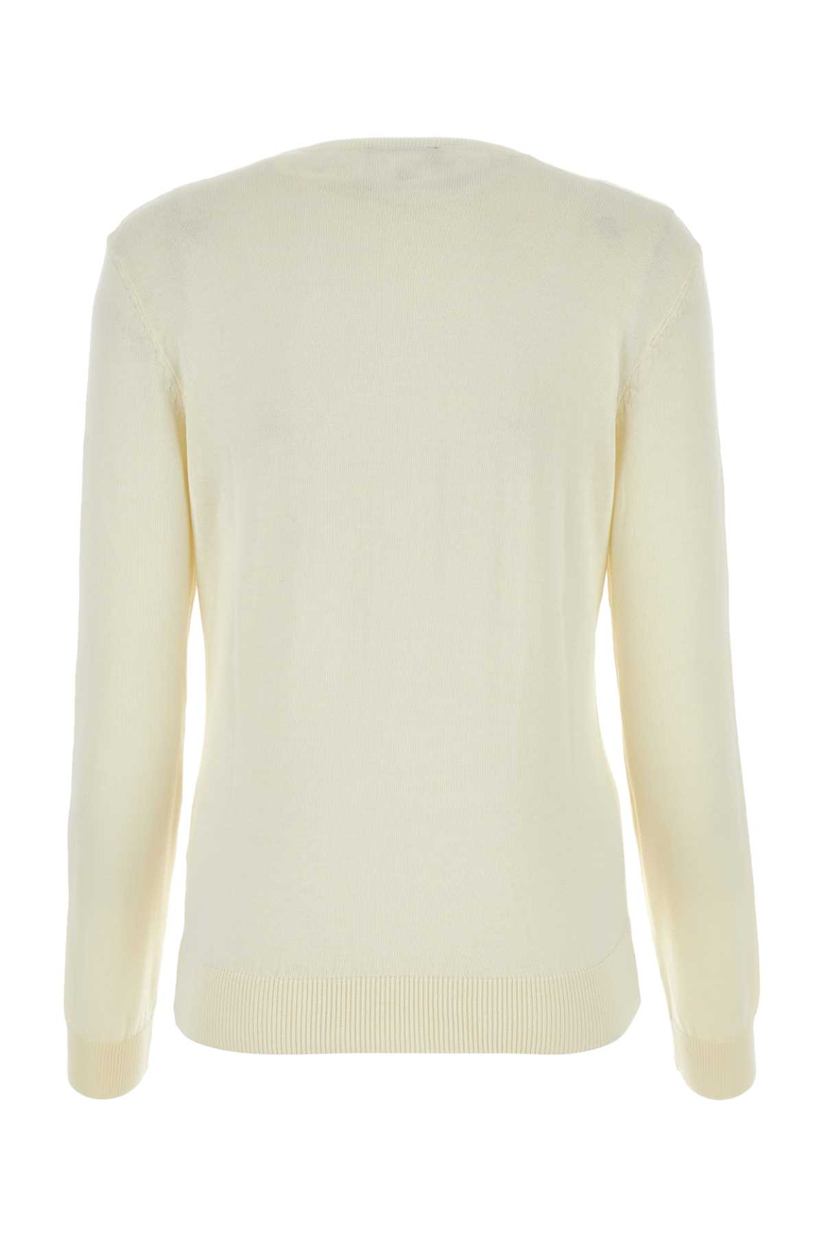 Apc Ivory Cotton Victoria Sweater In Ecru
