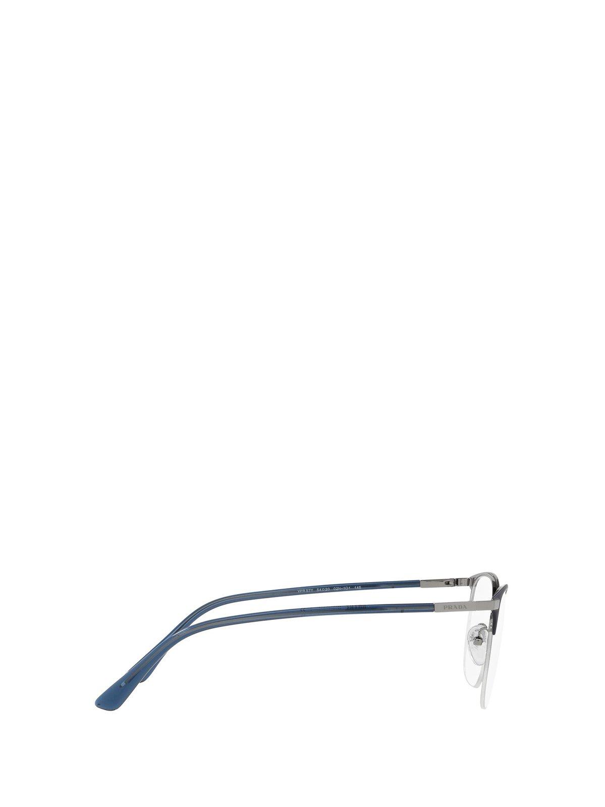 Shop Prada Square Frame Glasses In 02n1o1